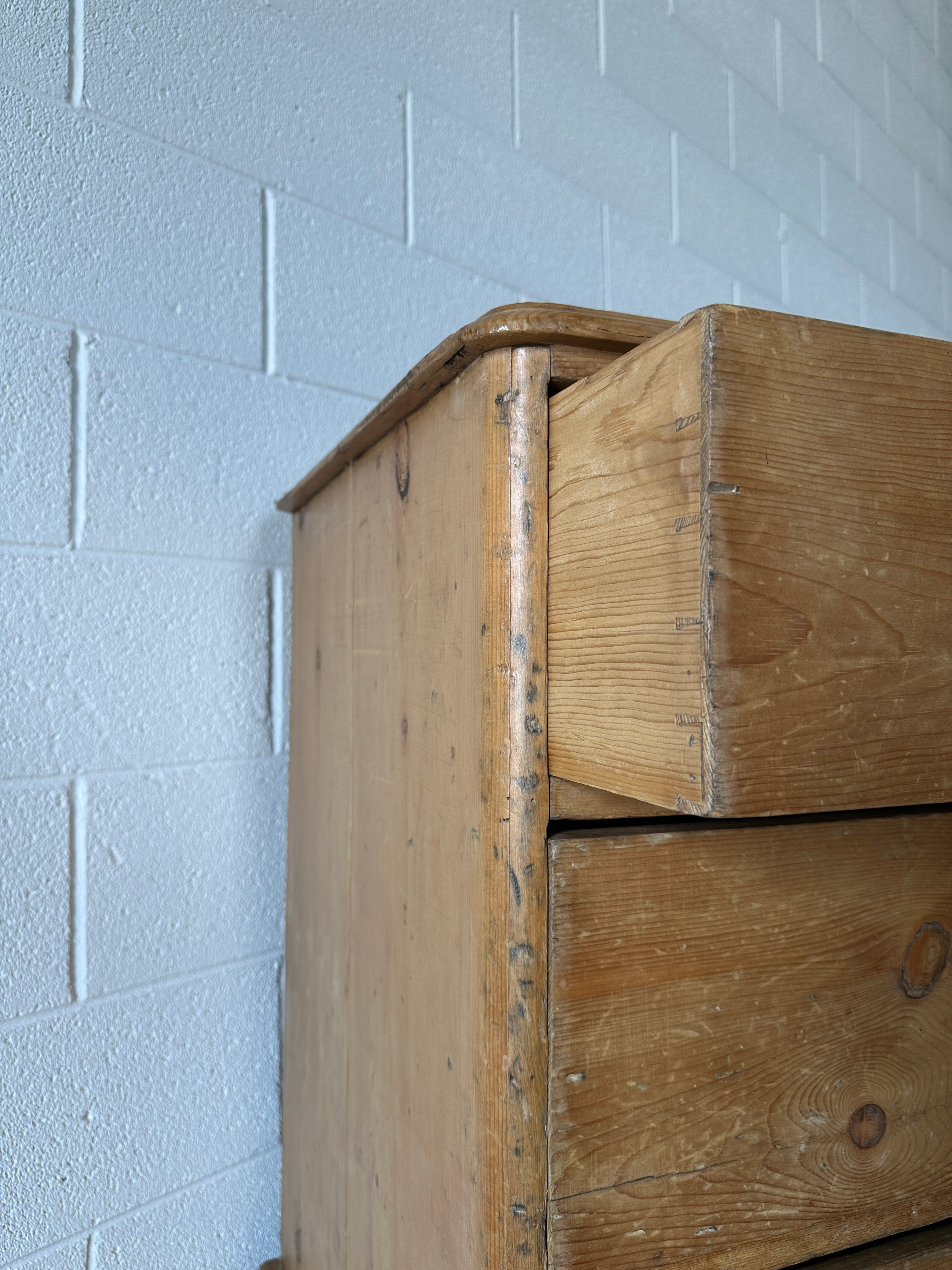 English pine six drawer dresser, circa 1860