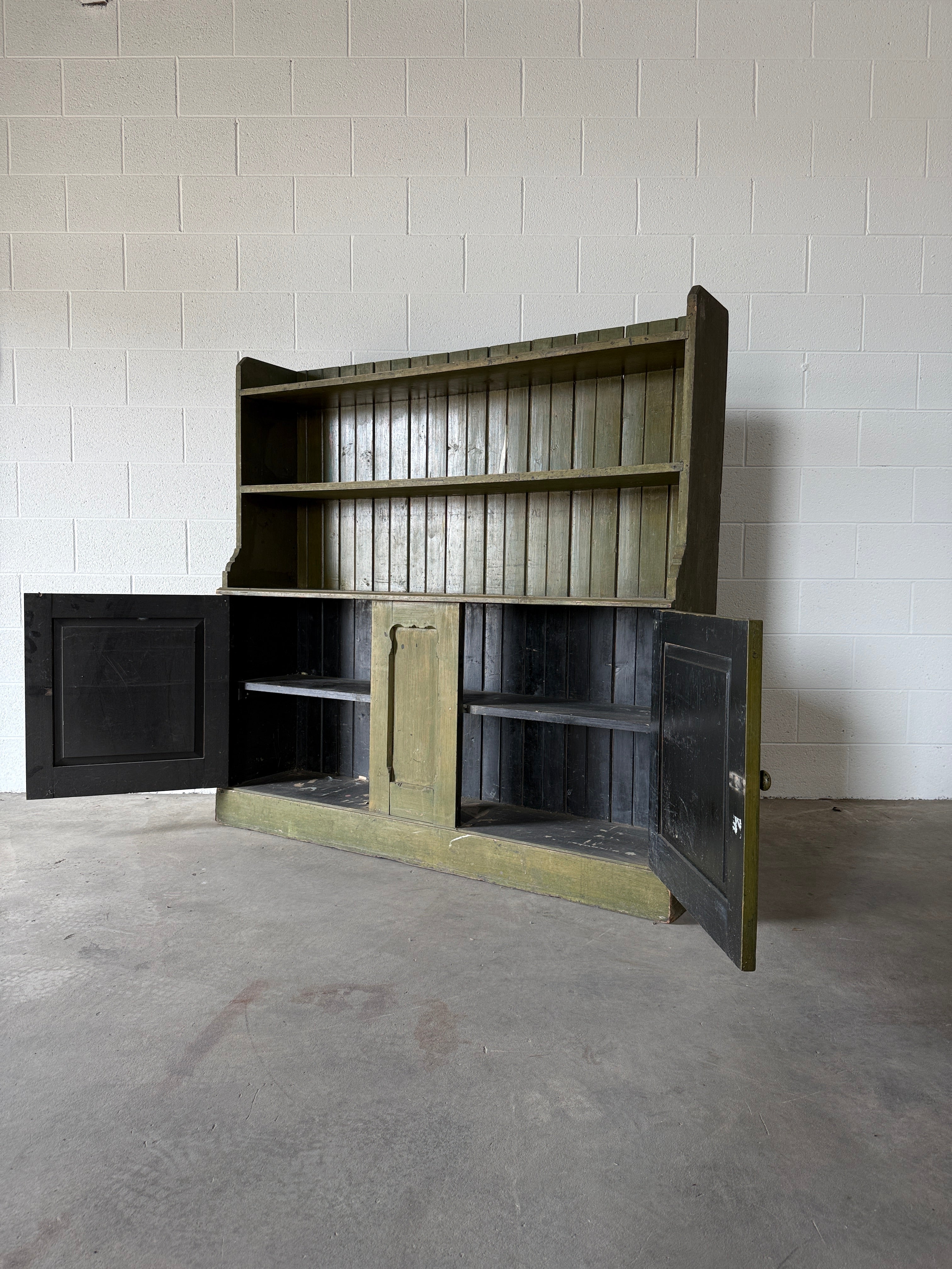 Antique pine hutch or cupboard