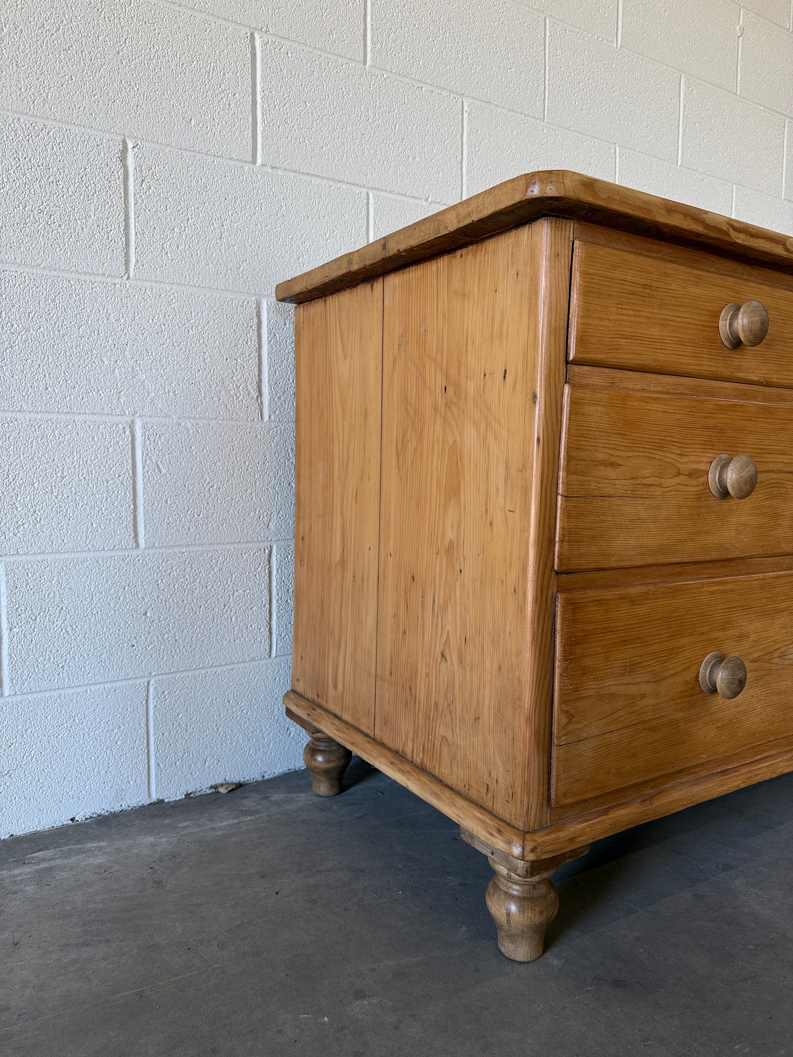Victorian pine sideboard, imported from England