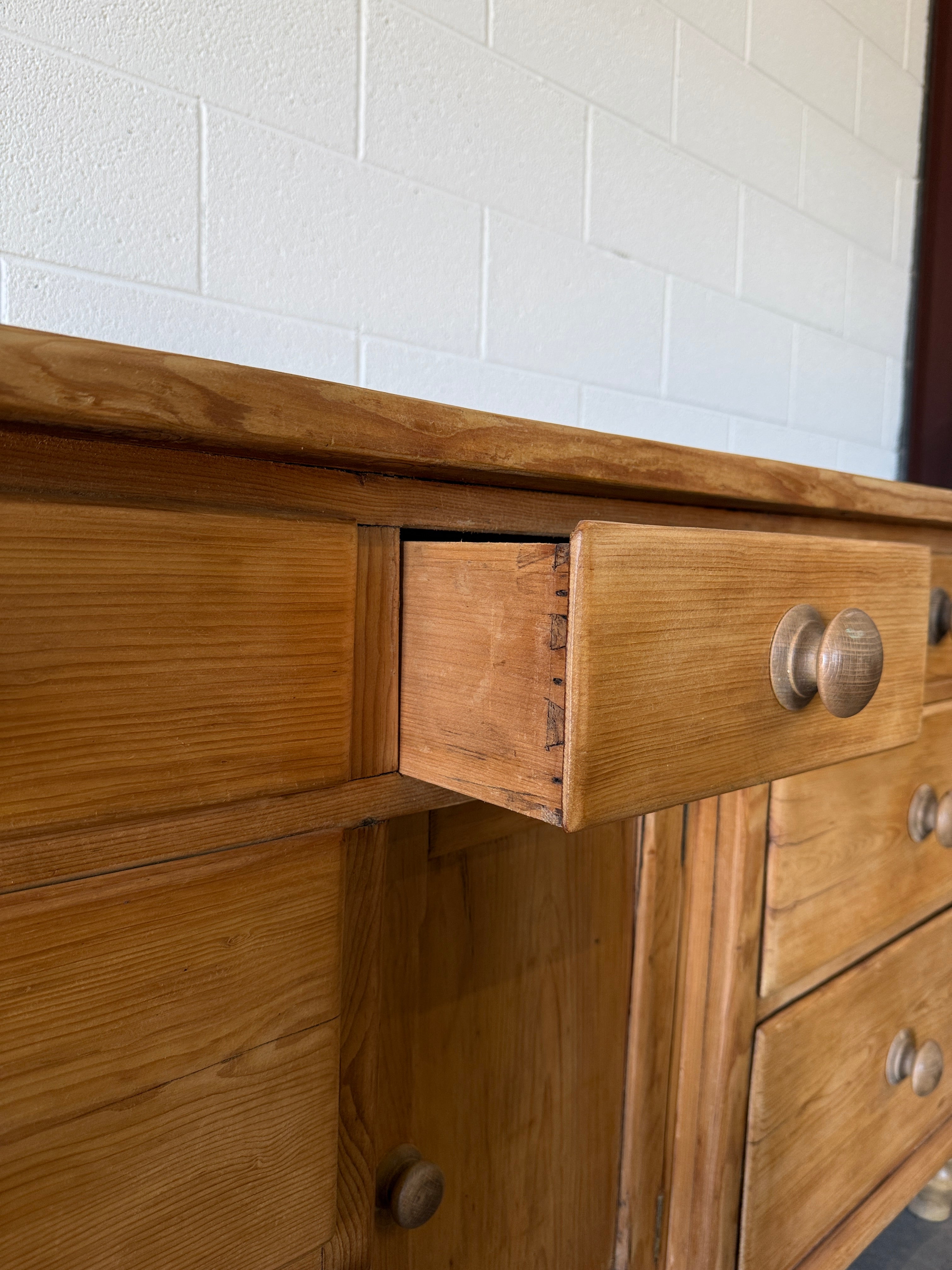 Victorian pine sideboard, imported from England