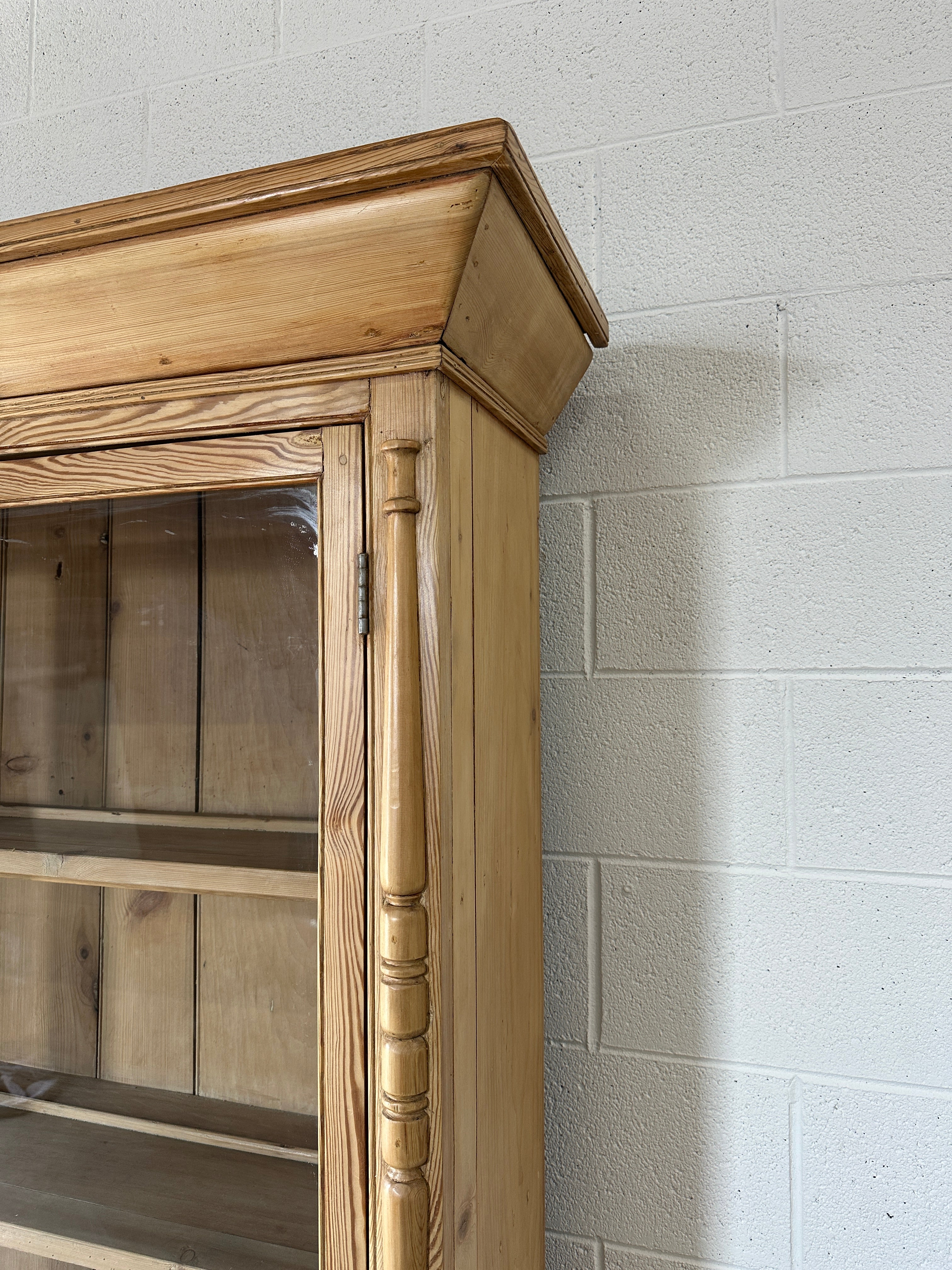 Incredible cornish hutch or cupboard with glass doors