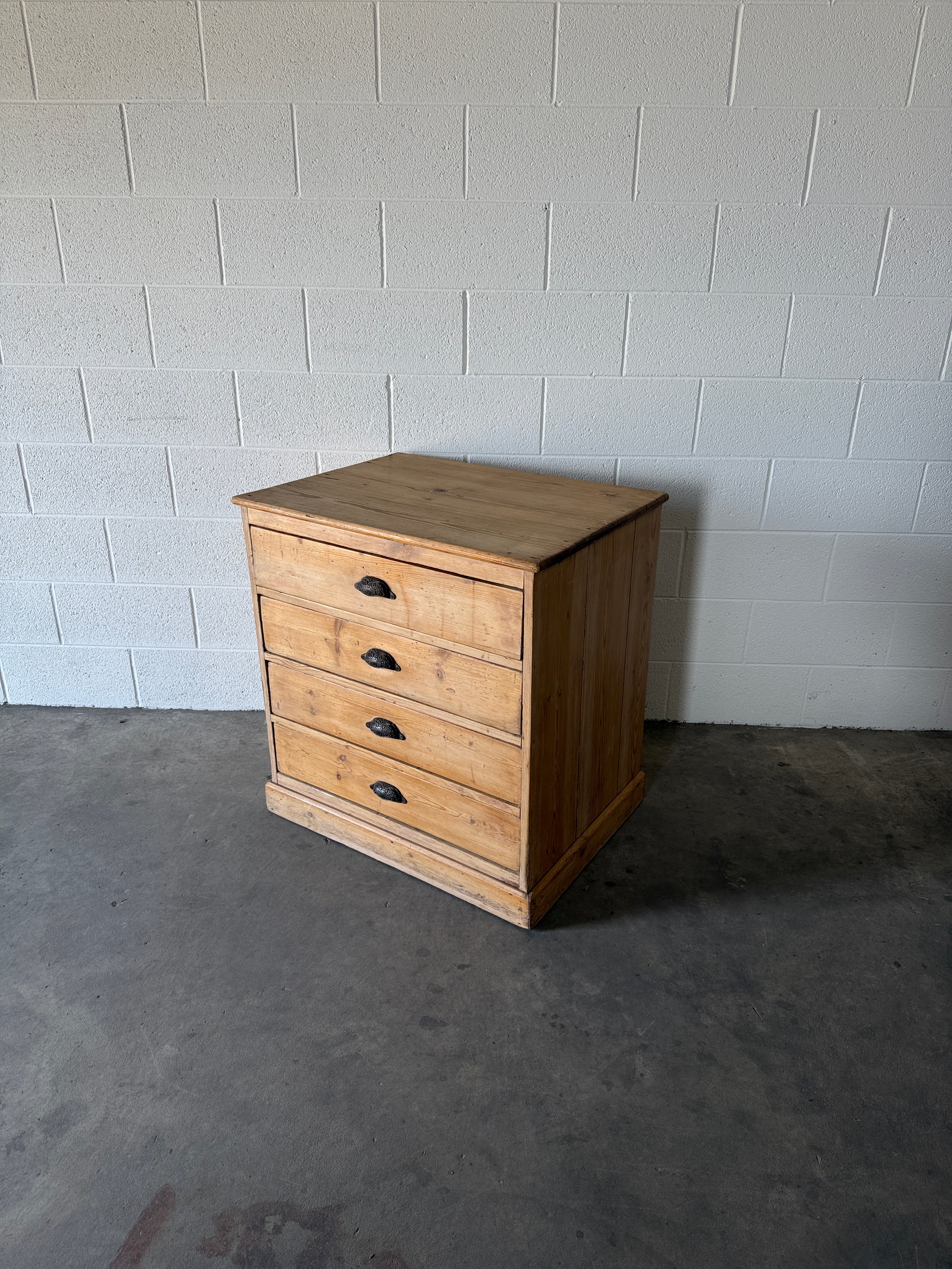 Antique bank of four drawers