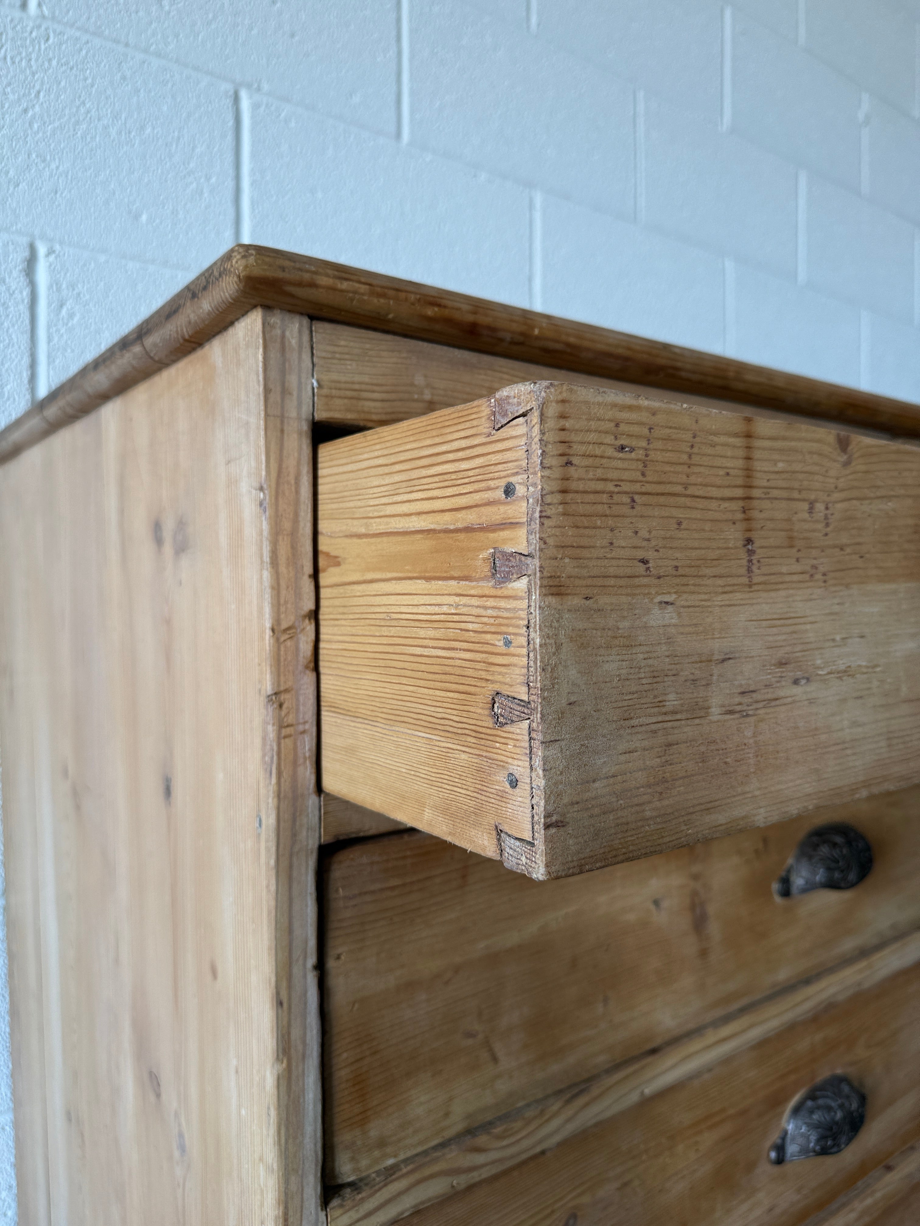 Antique bank of four drawers