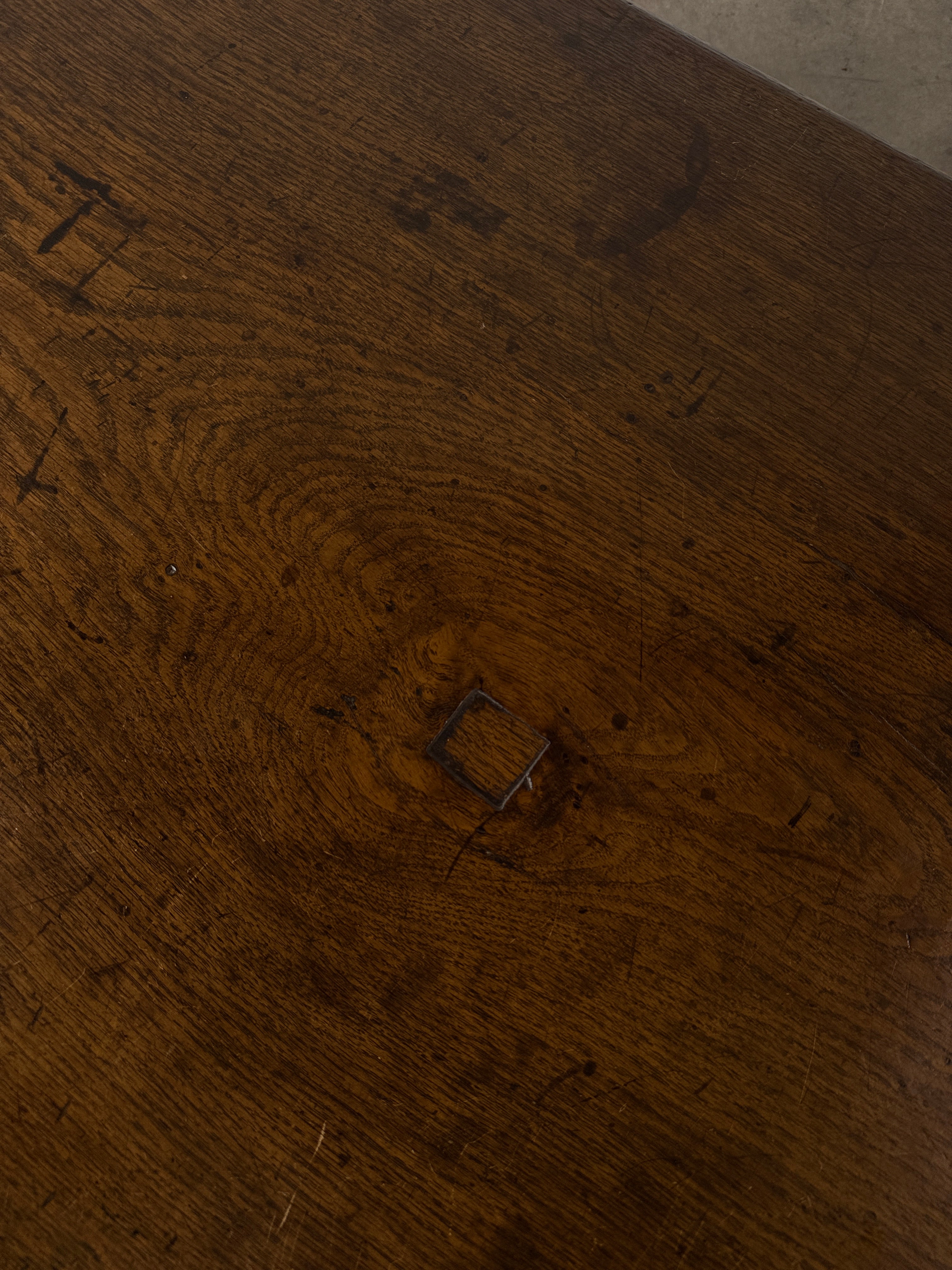 Substantial antique oak coffee table