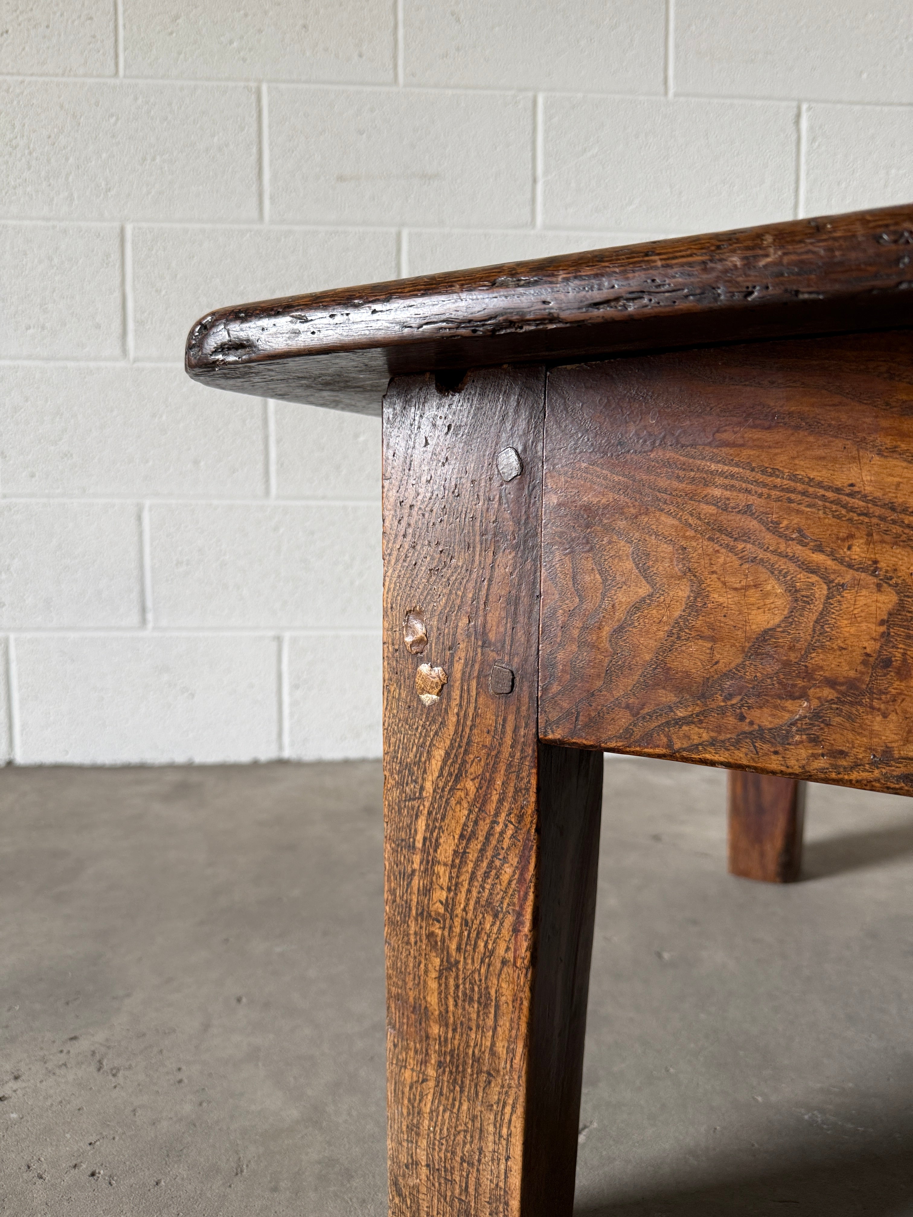Substantial antique oak coffee table