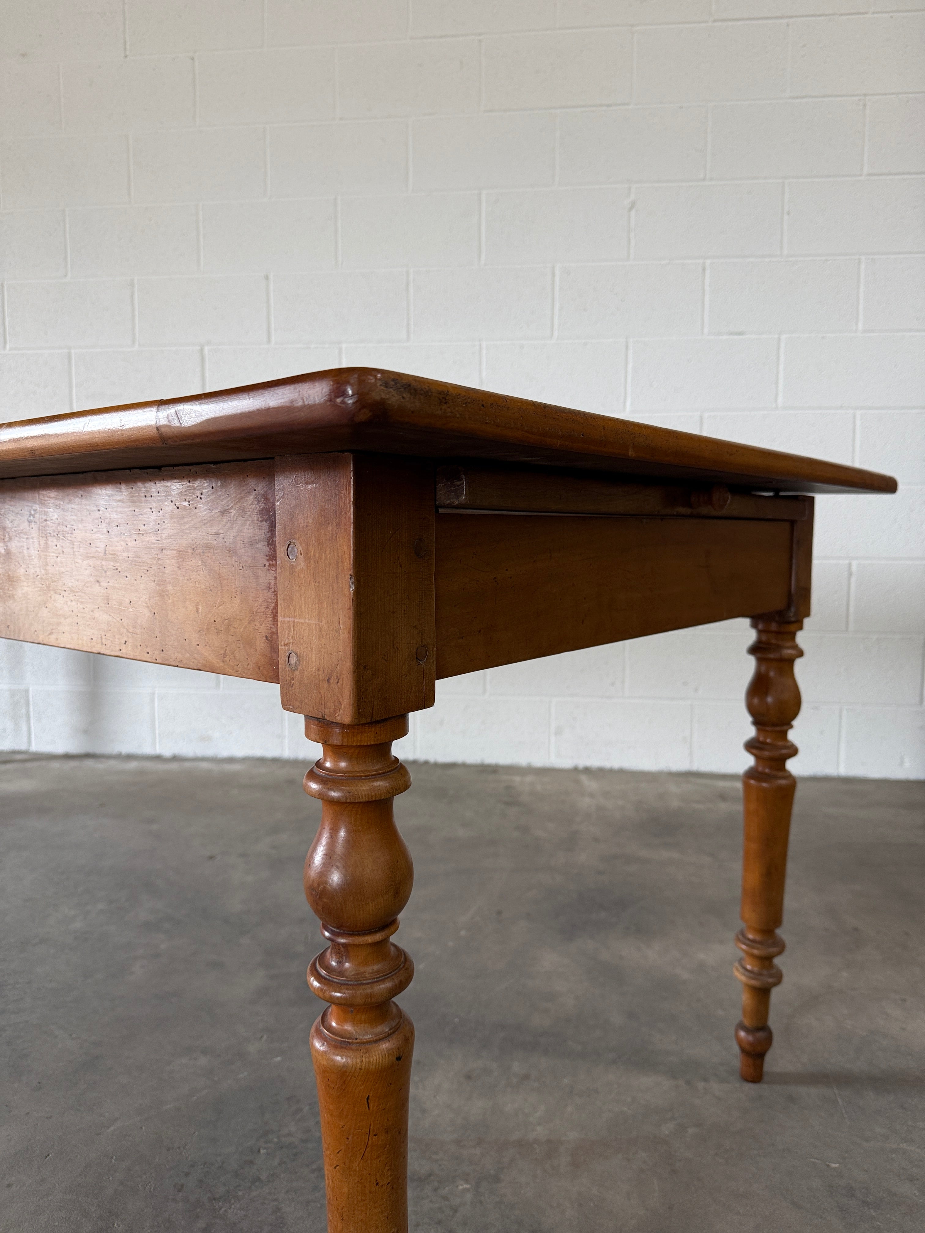 Beautiful antique French cherry dining table
