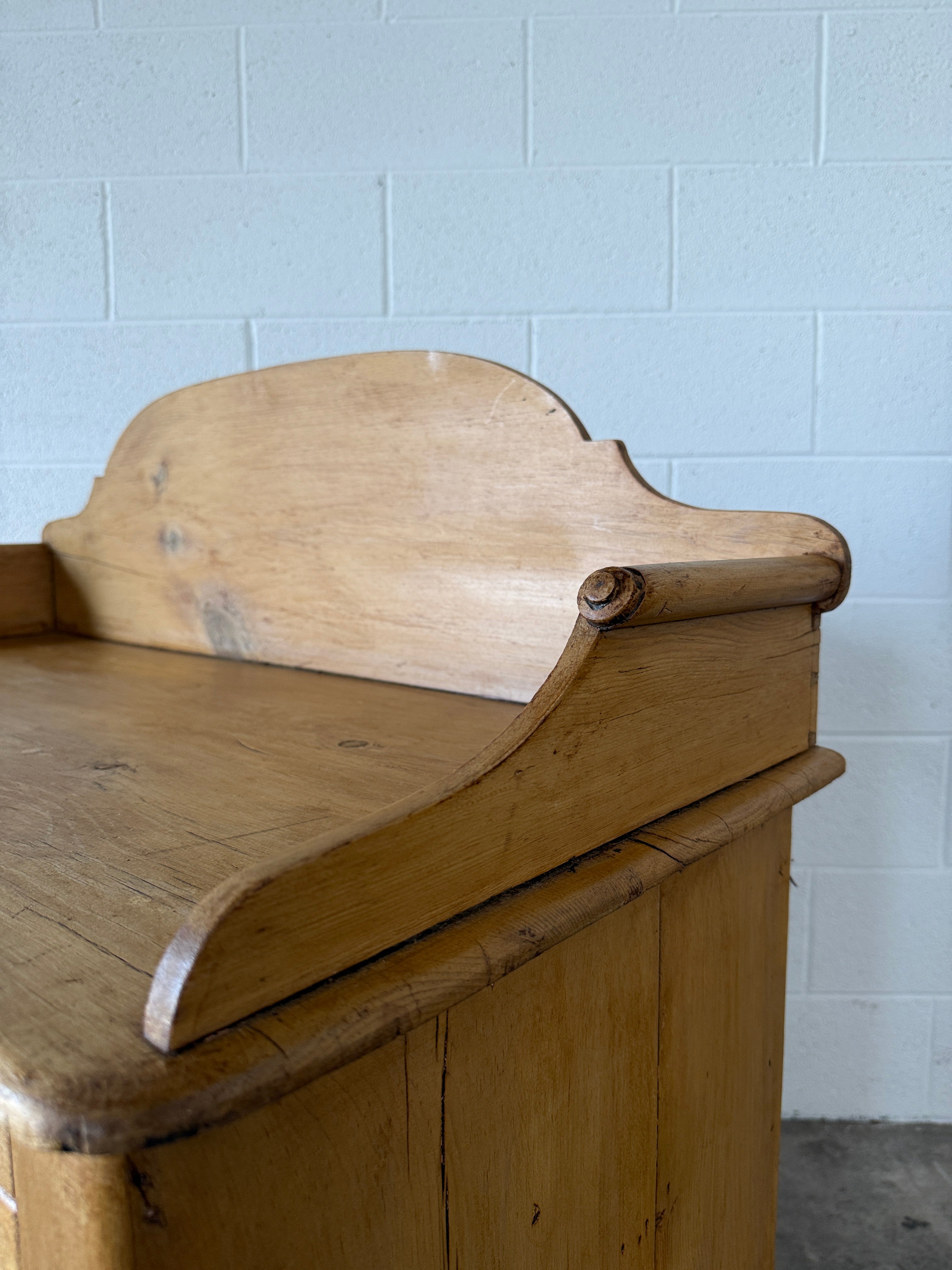 Victorian Pine Drawers with Decorative Back
