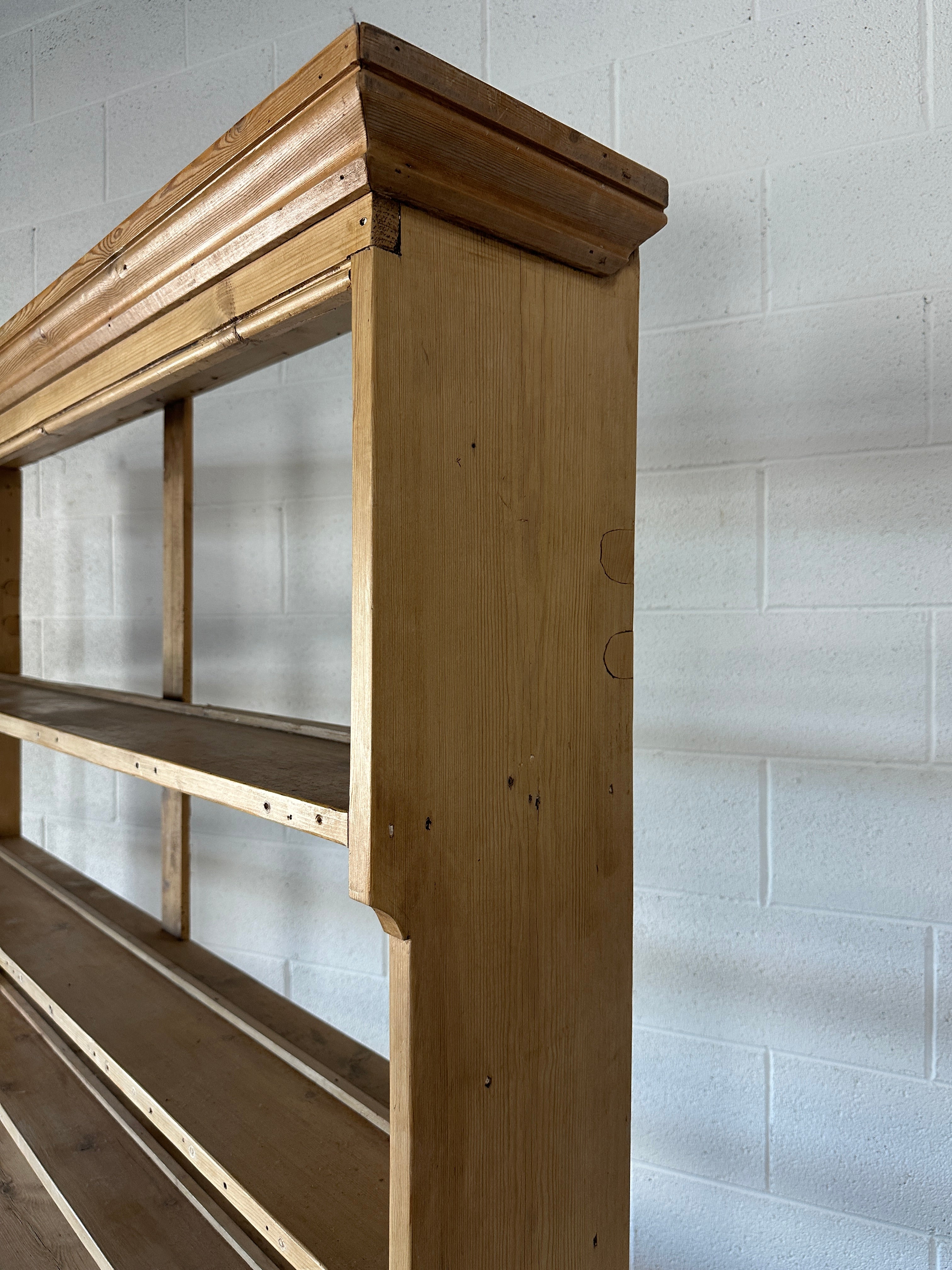 Light Pine Antique Hutch from England
