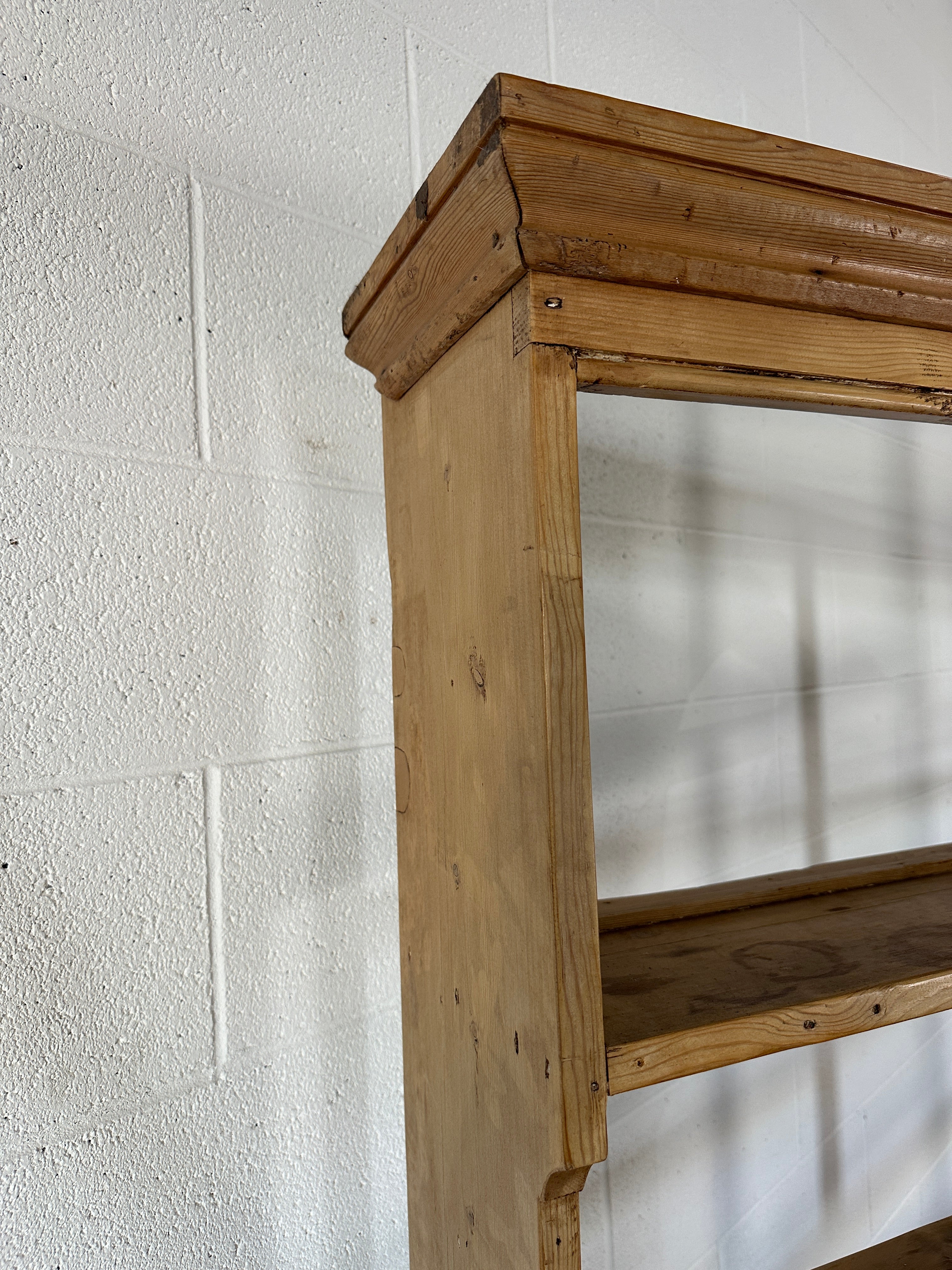 Light Pine Antique Hutch from England