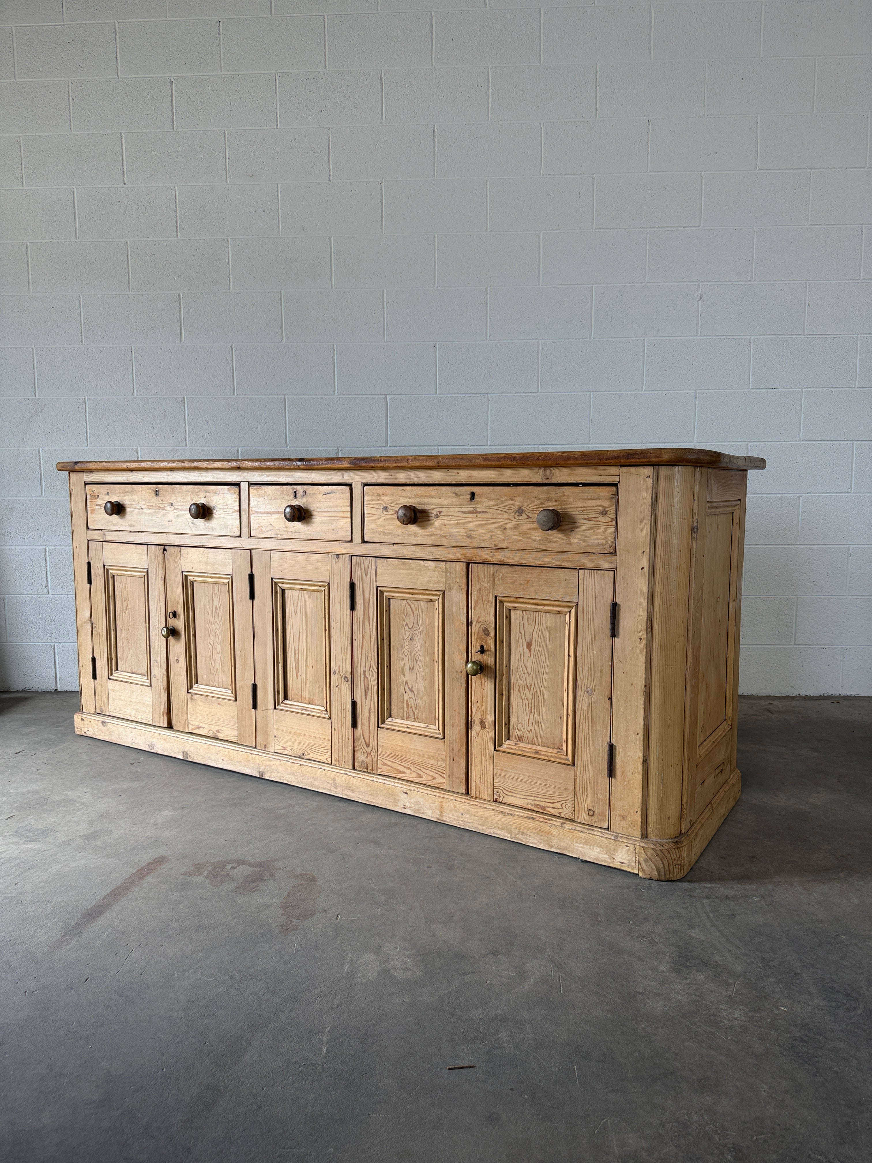 Mellow Antique Pine Sideboard