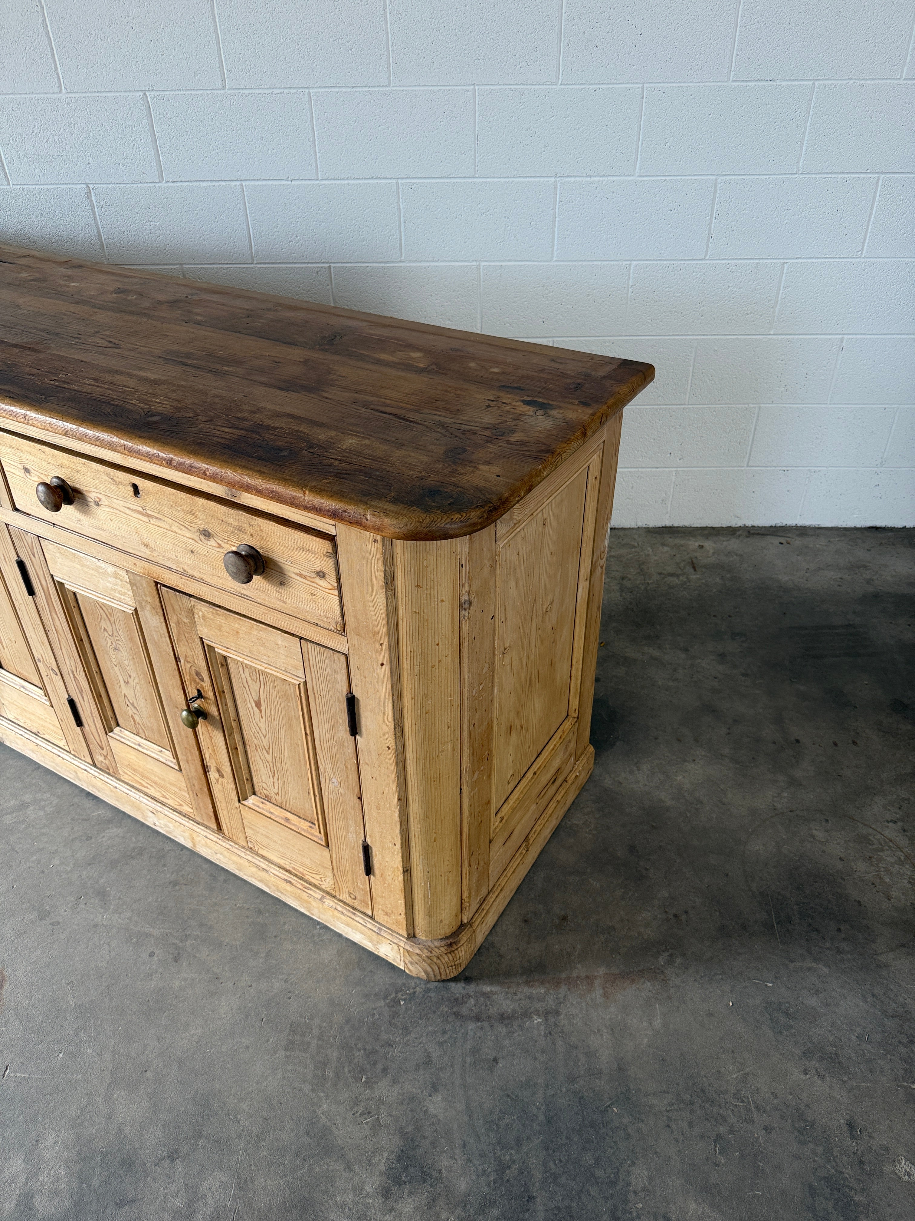 Mellow Antique Pine Sideboard