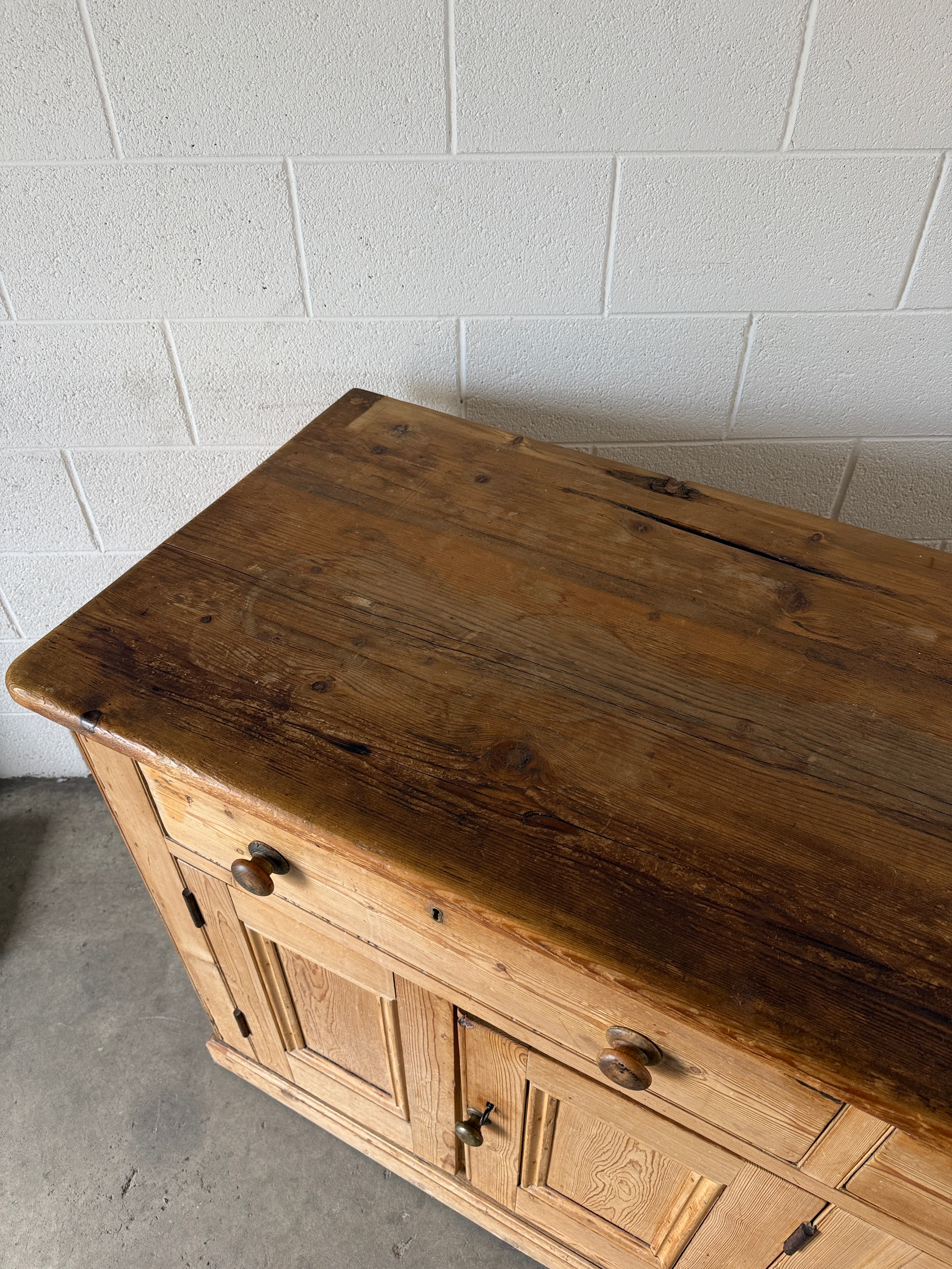 Mellow Antique Pine Sideboard
