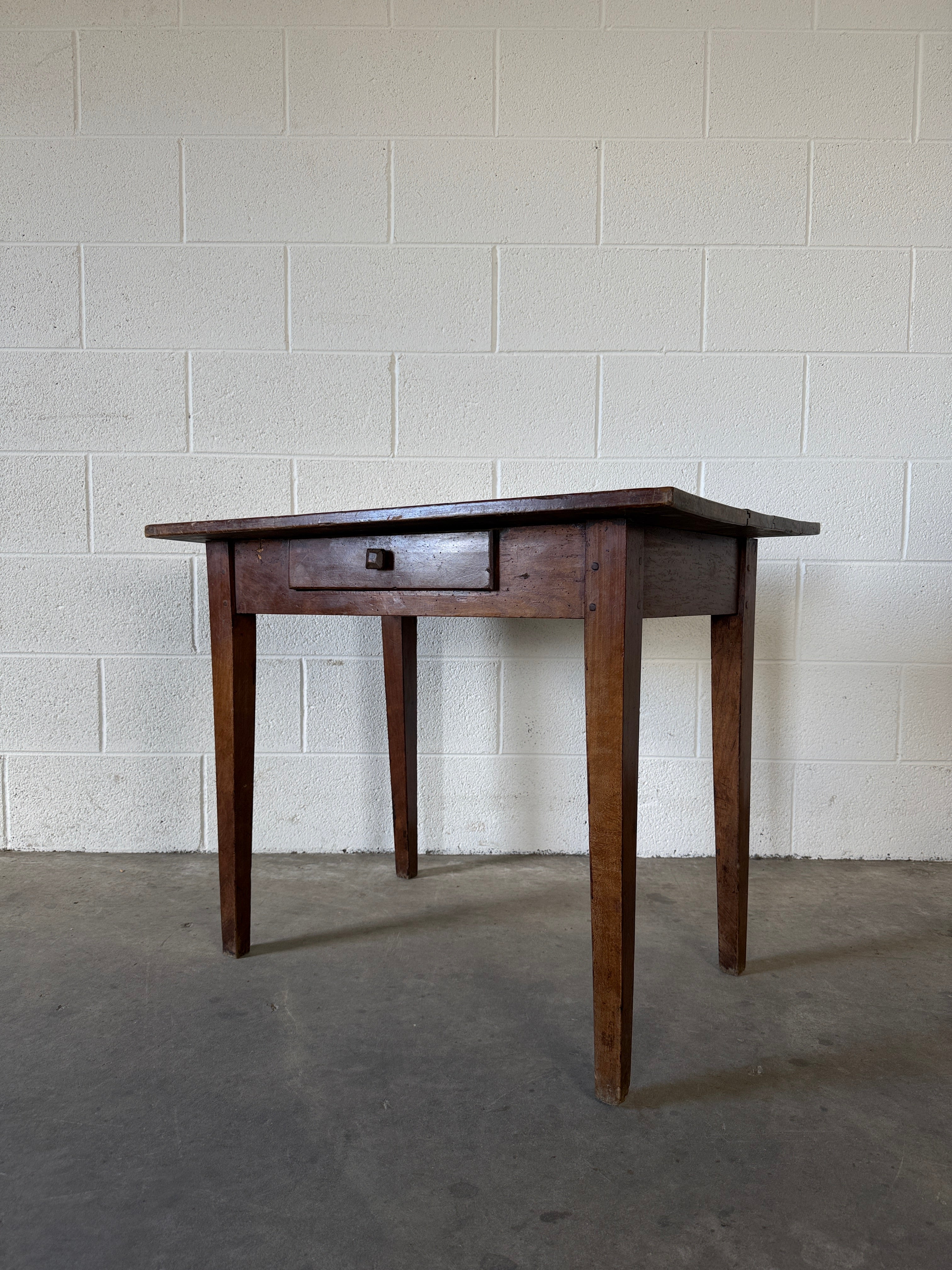 French Antique Fruitwood Side Table