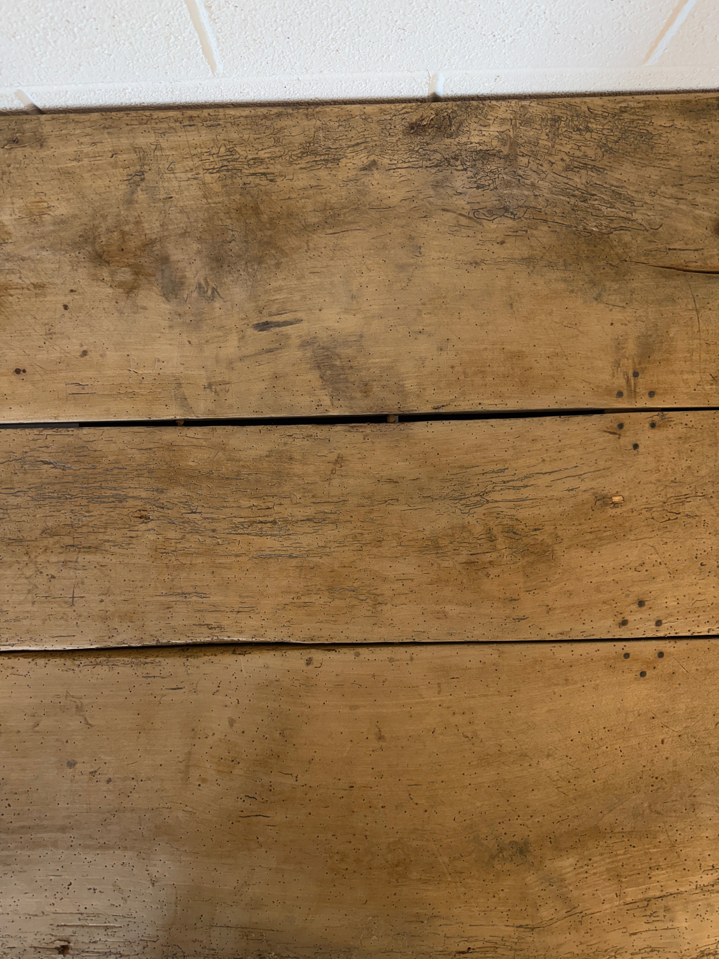 Antique English Oak and Sycamore Prep Table