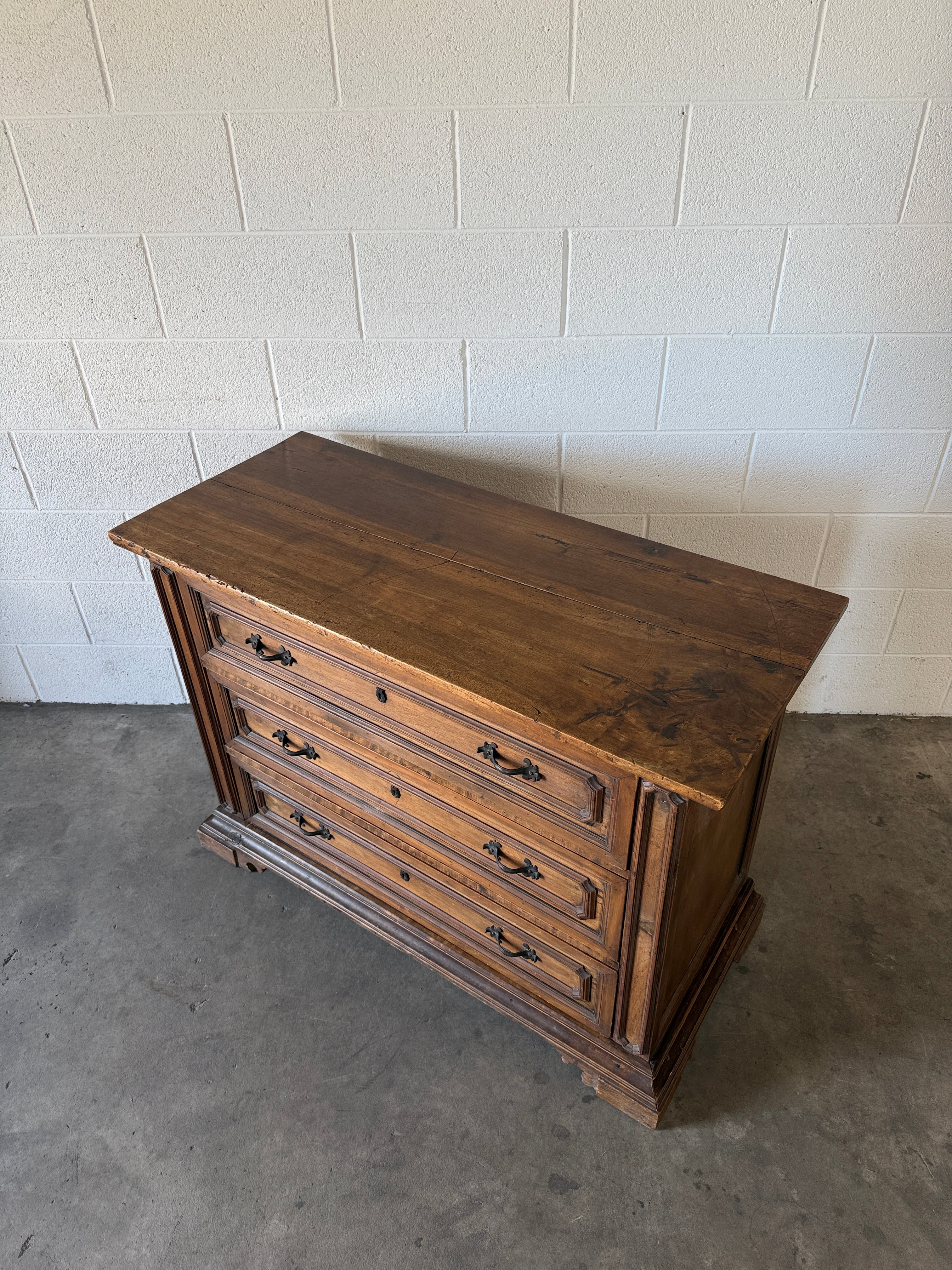 Antique French Walnut Chest of Drawers