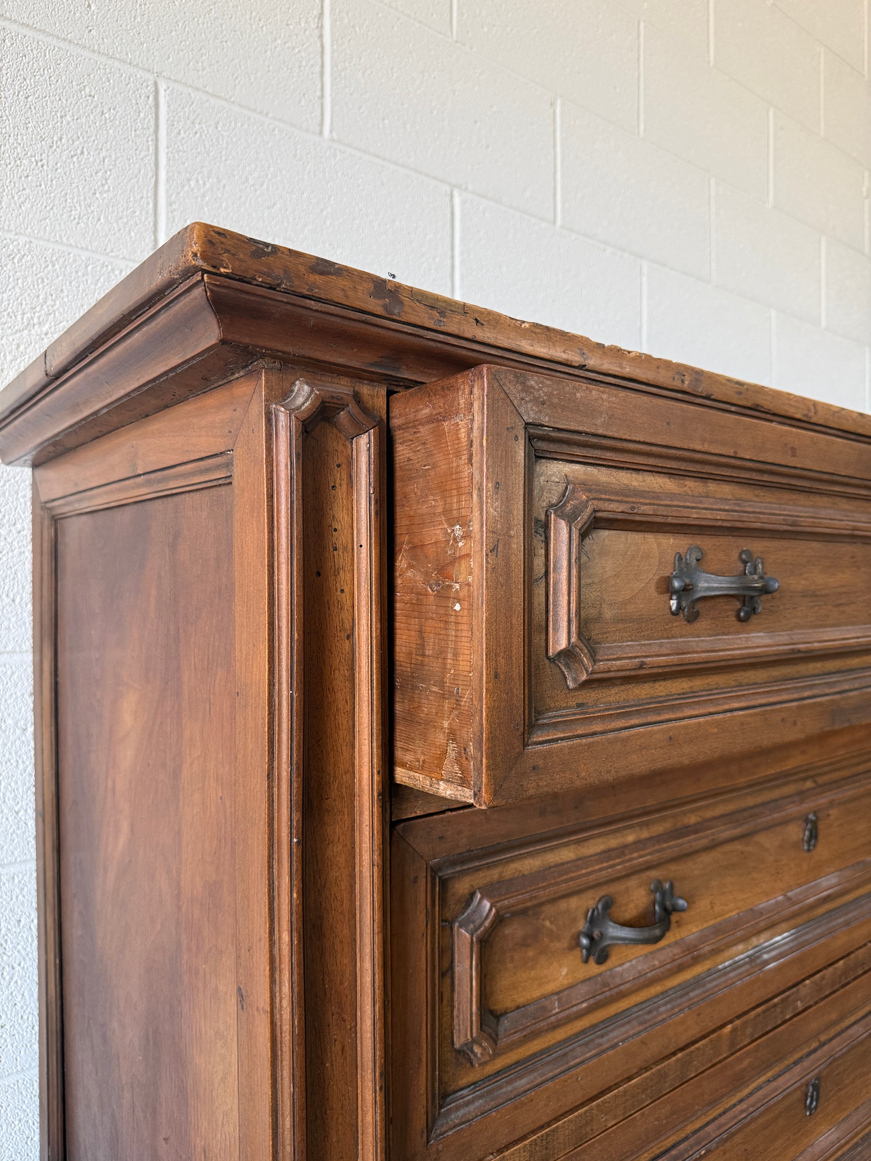 Antique French Walnut Chest of Drawers