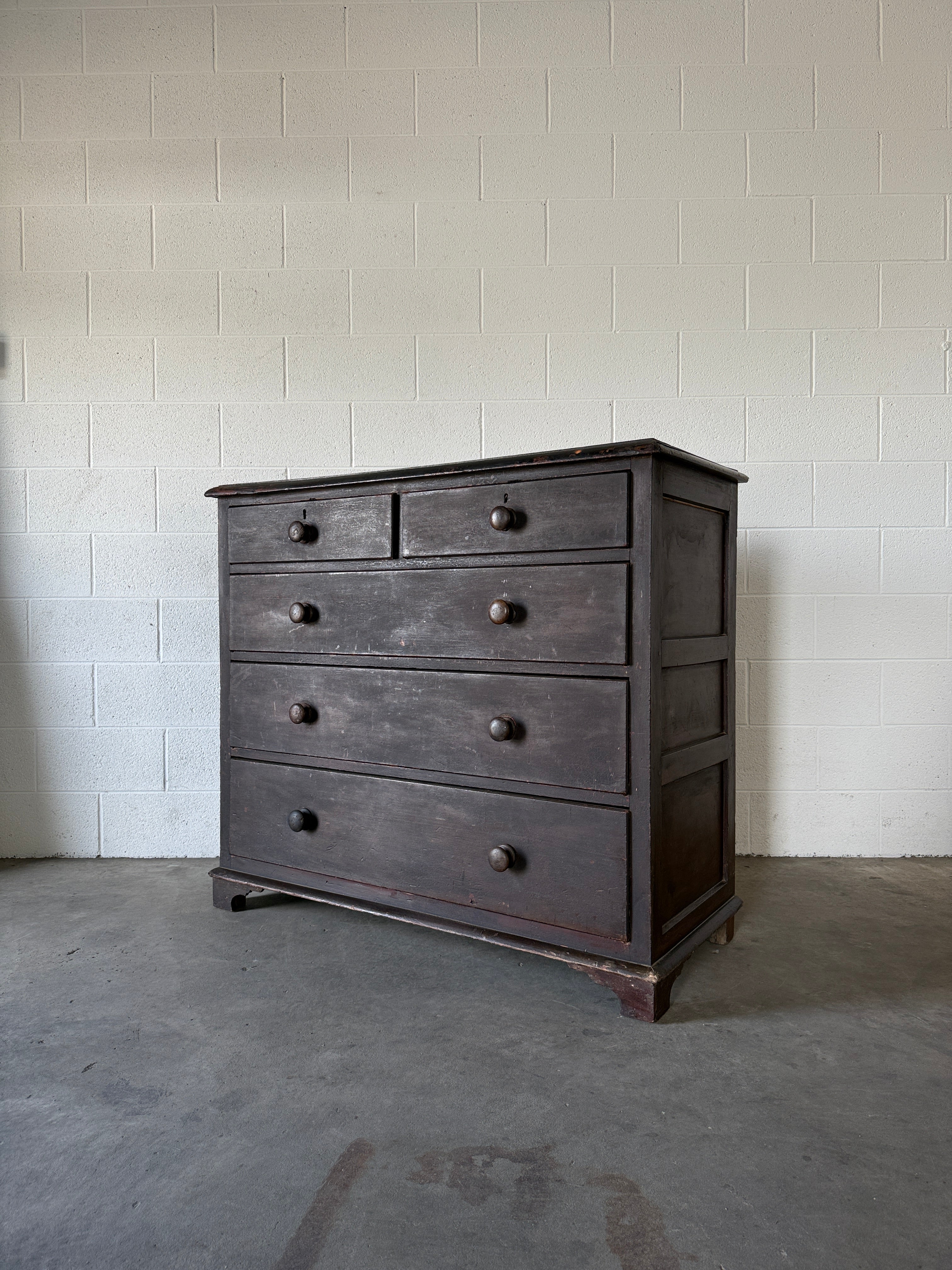 Antique Pine Chest of Drawers with a scumbled finish