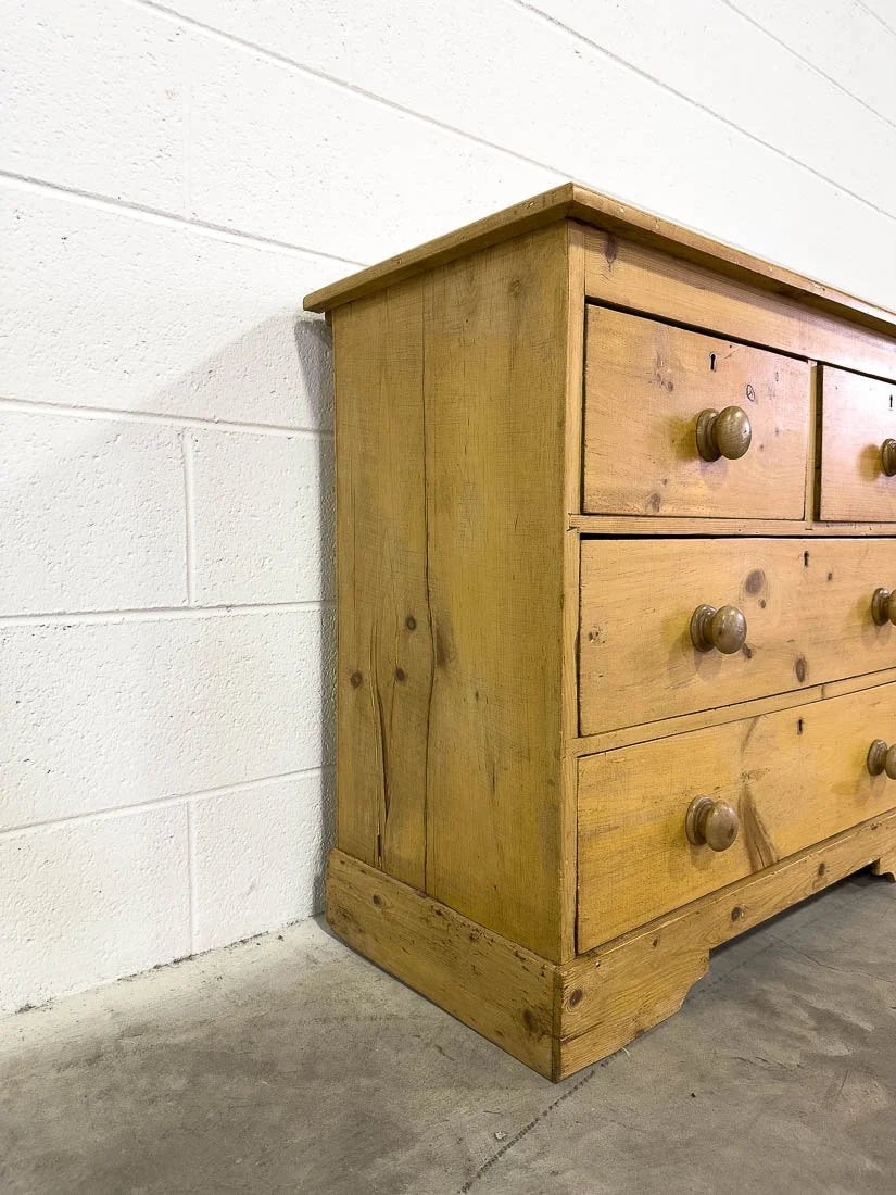 Small set of antique pine drawers