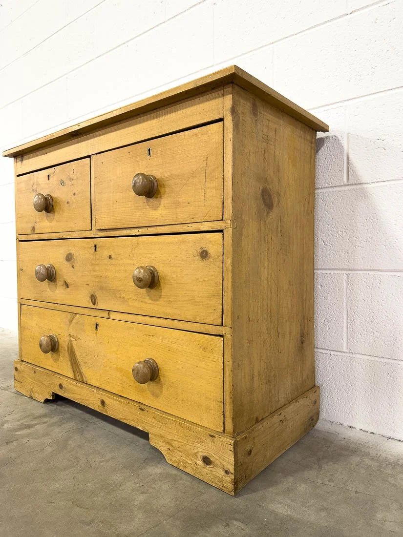 Small set of antique pine drawers