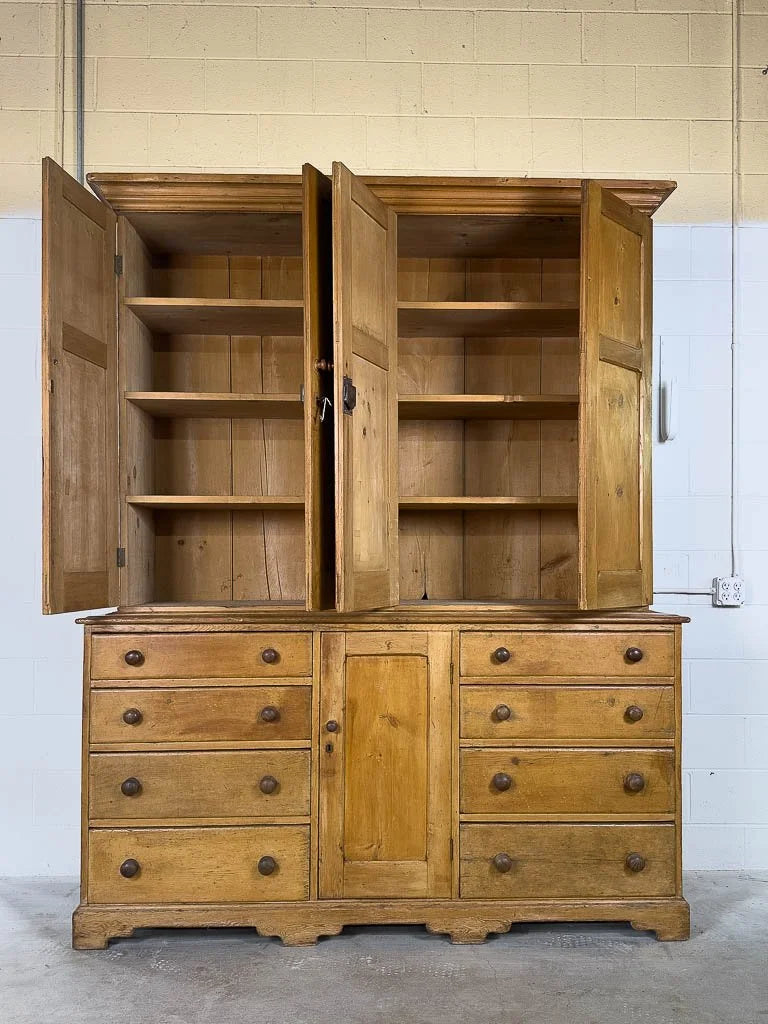 Large English antique housekeepers cupboard