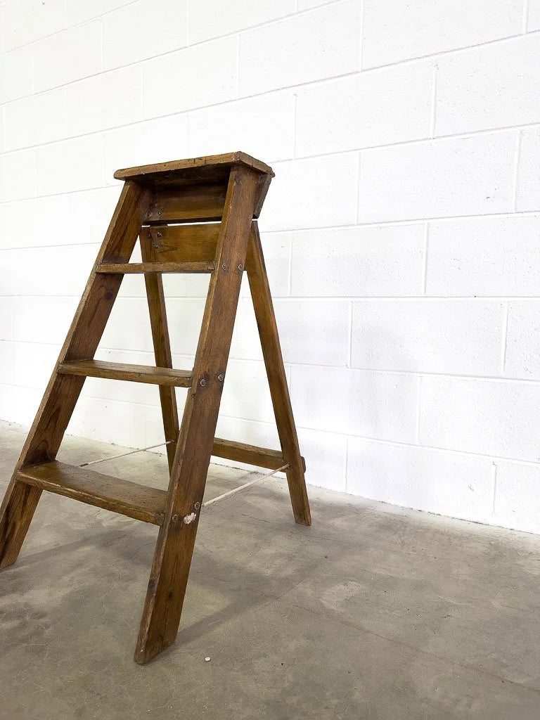 Vintage pine step ladder