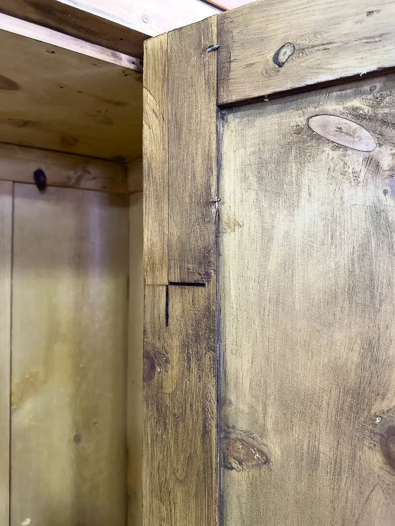 Antique English pine wardrobe