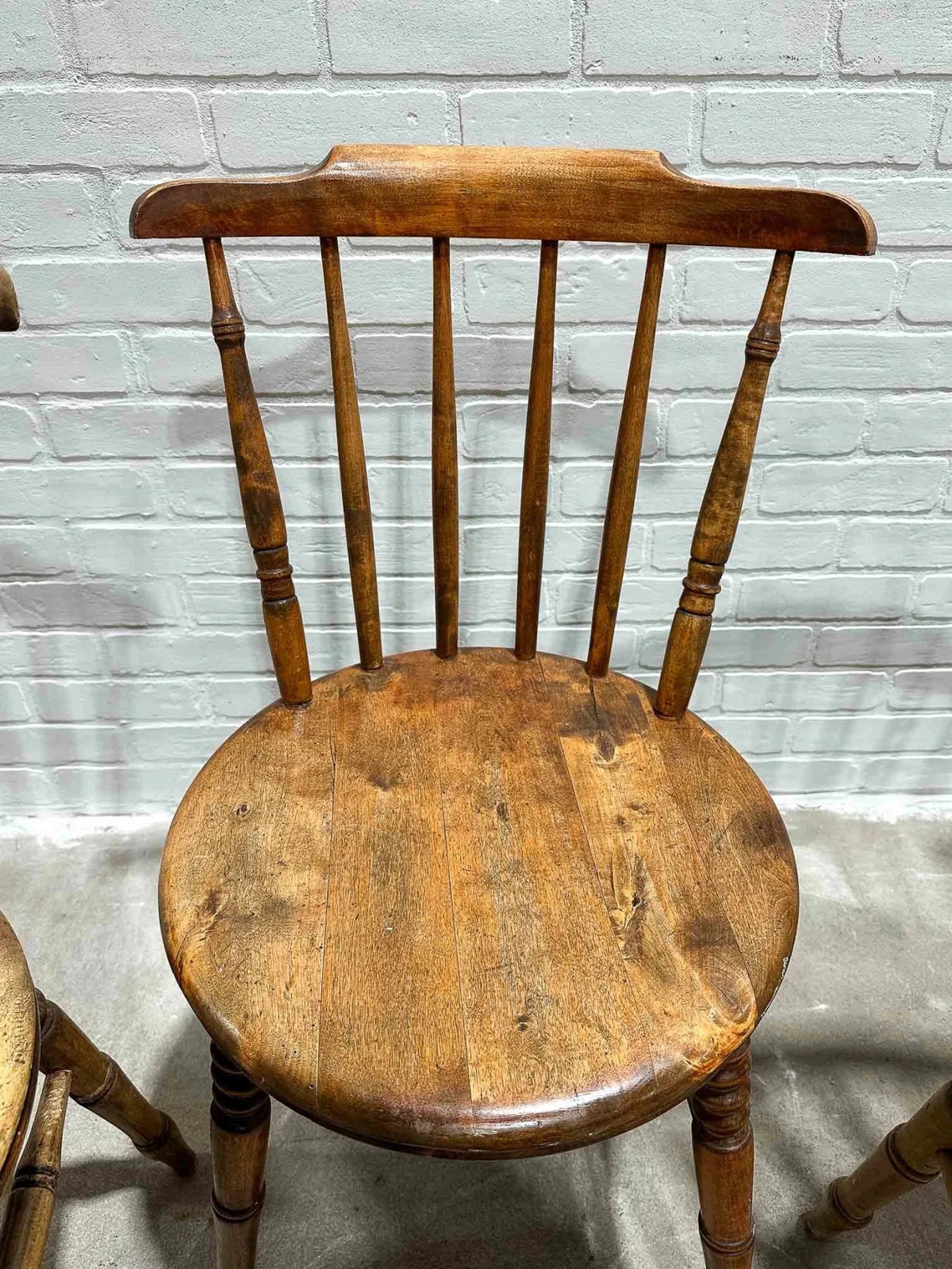 Antique elm penny chairs - House on Horizon