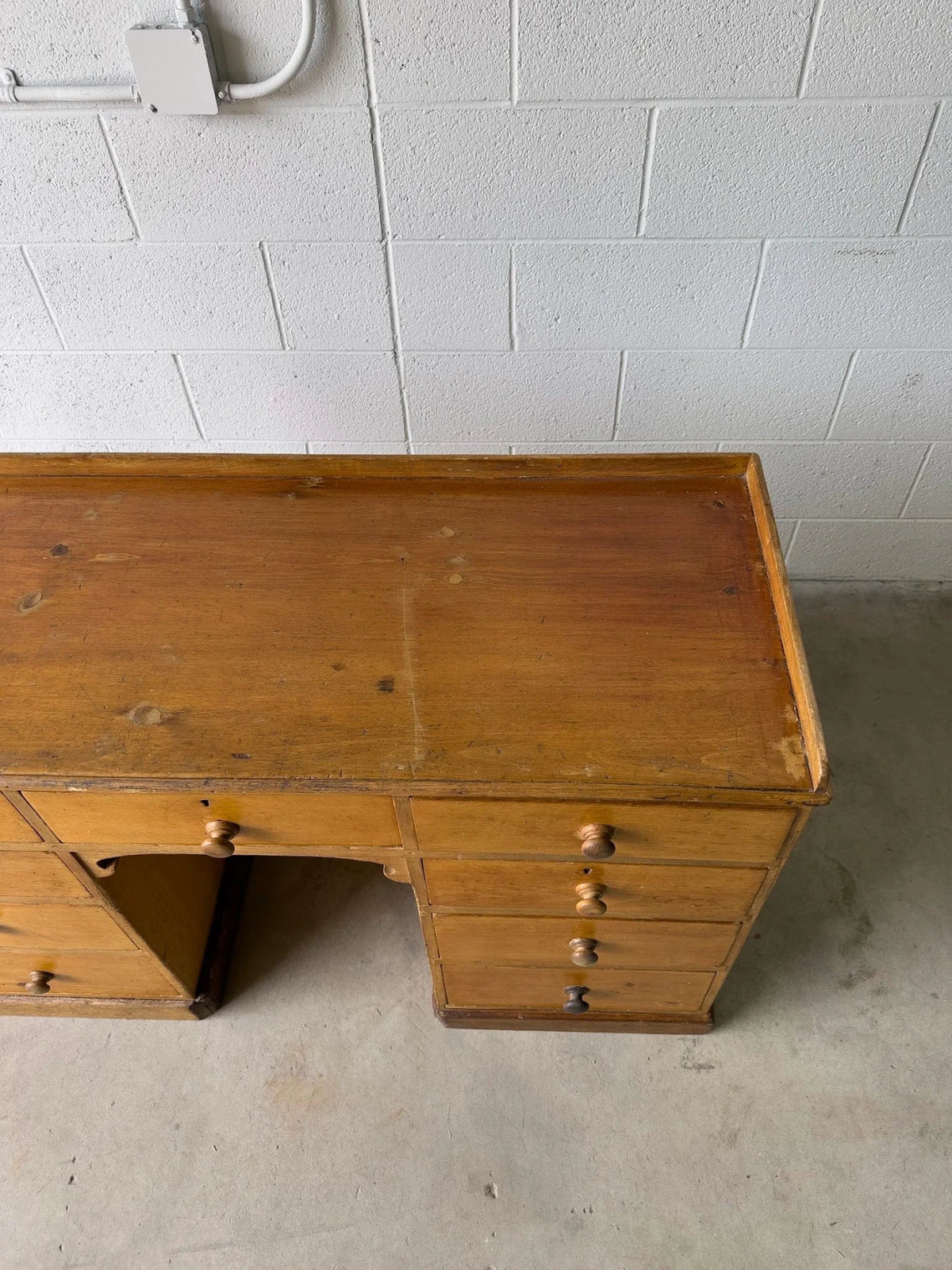 Antique English Desk or Sideboard - Classic Design - House on Horizon