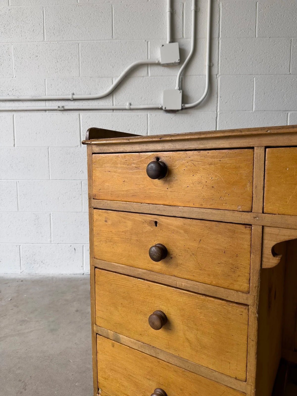 Antique English Desk or Sideboard - Classic Design - House on Horizon