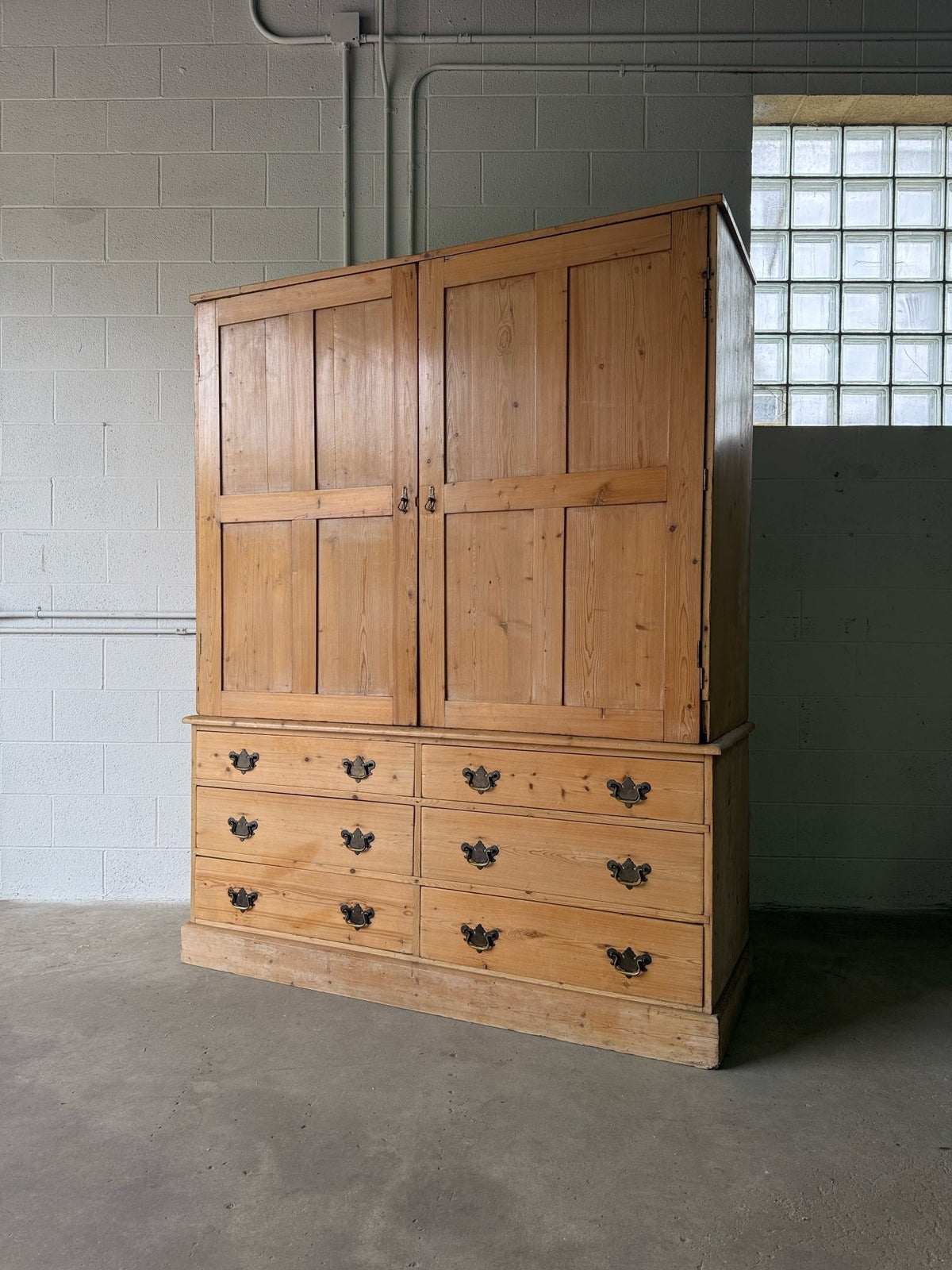 Antique English housekeepers cupboard- country house design - House on Horizon
