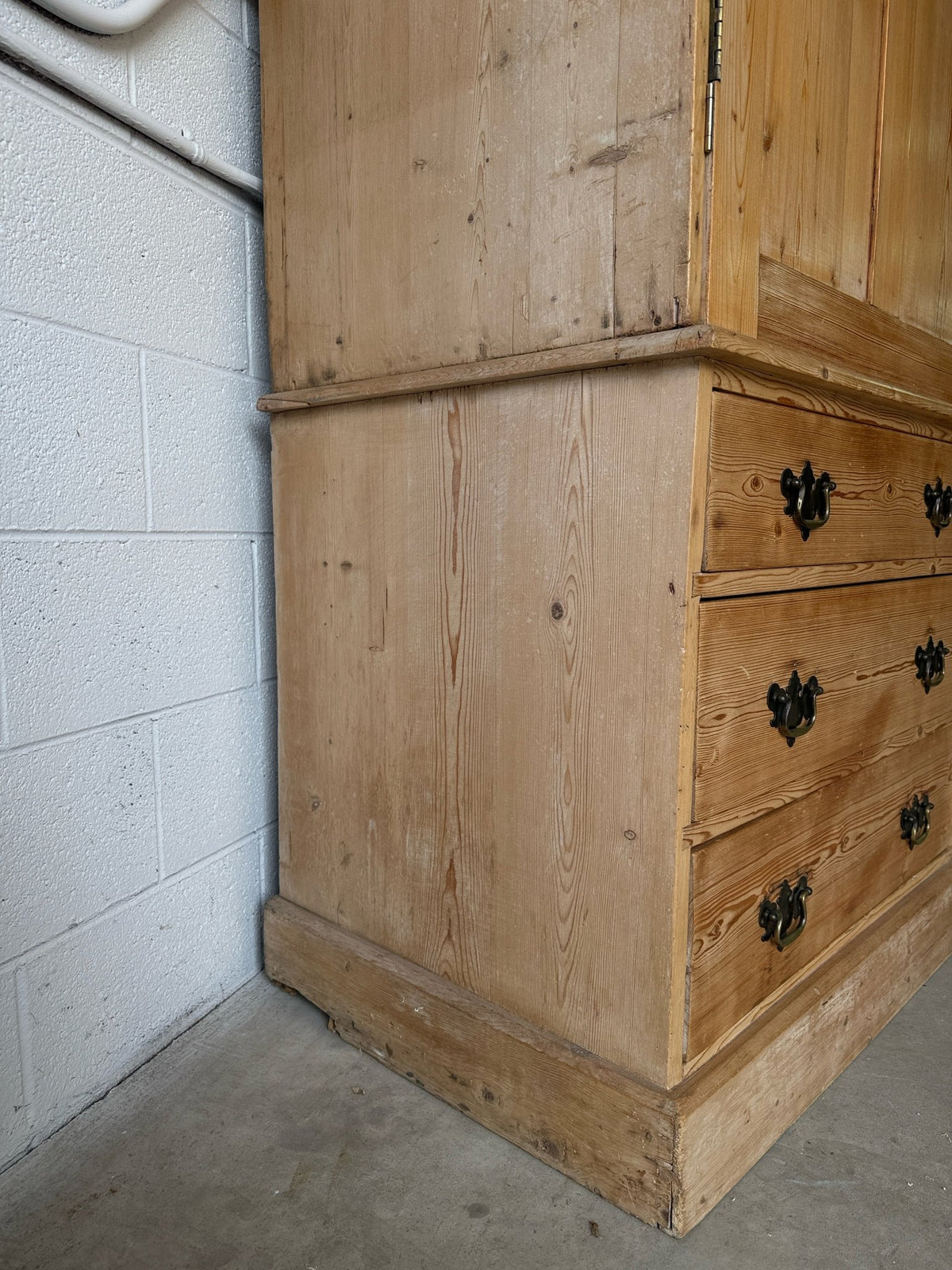 Antique English housekeepers cupboard- country house design - House on Horizon
