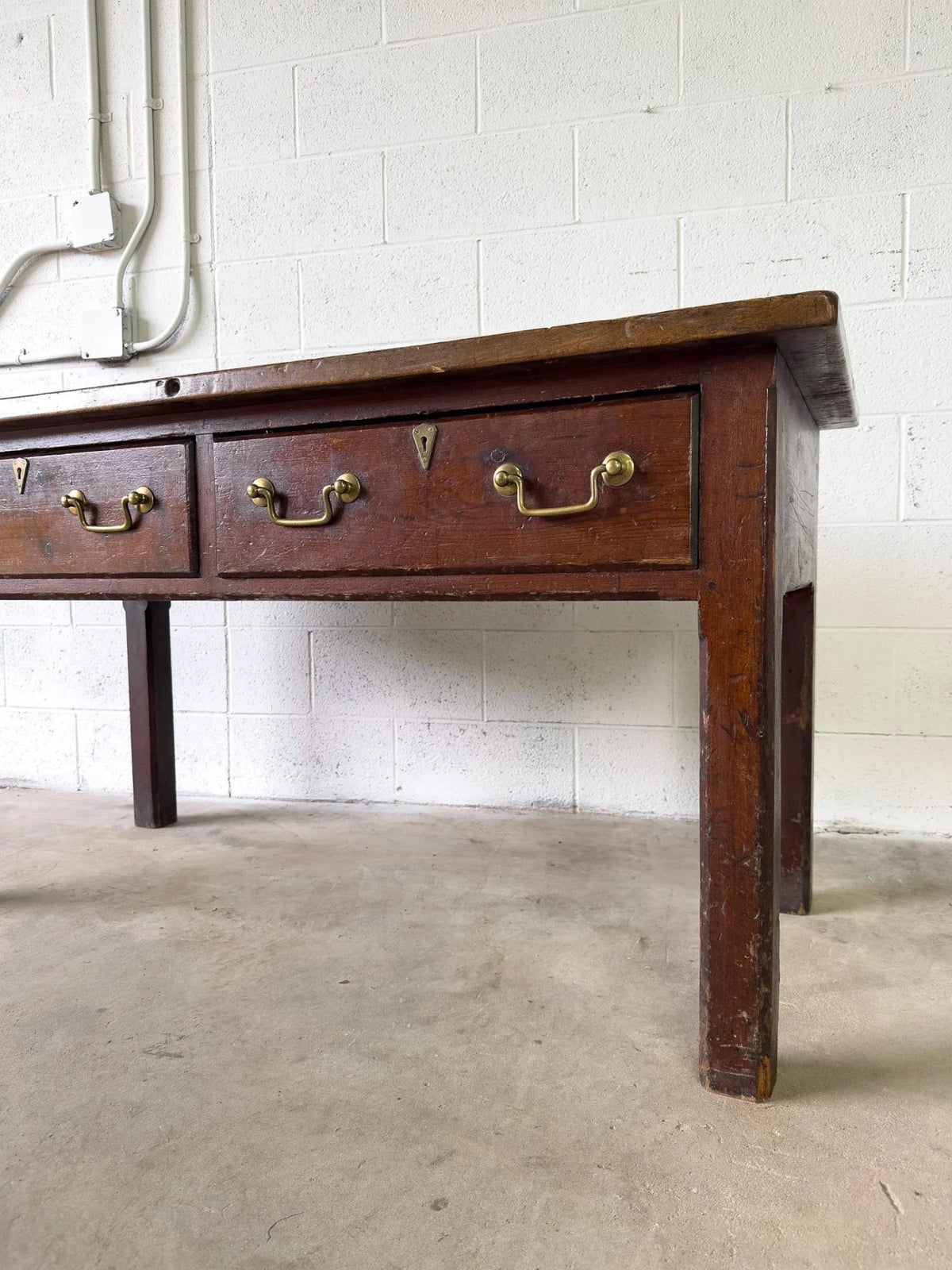Antique English oak buffet - House on Horizon