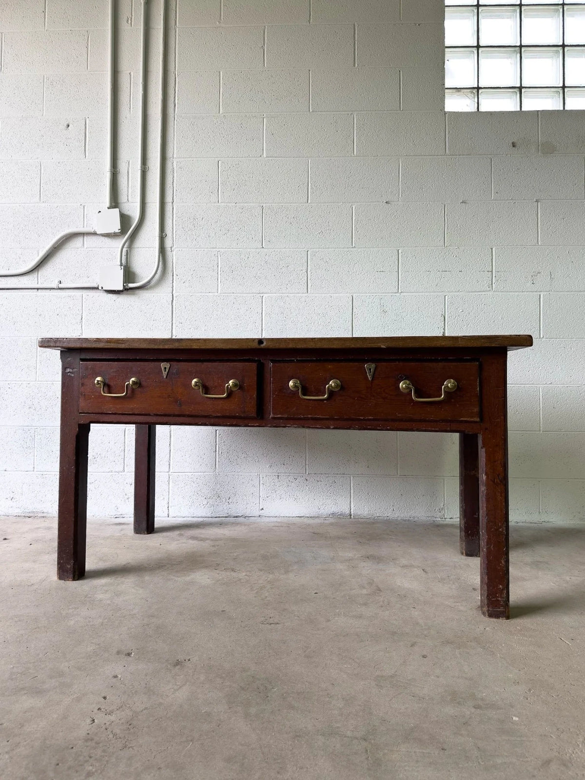 Antique English oak buffet - House on Horizon