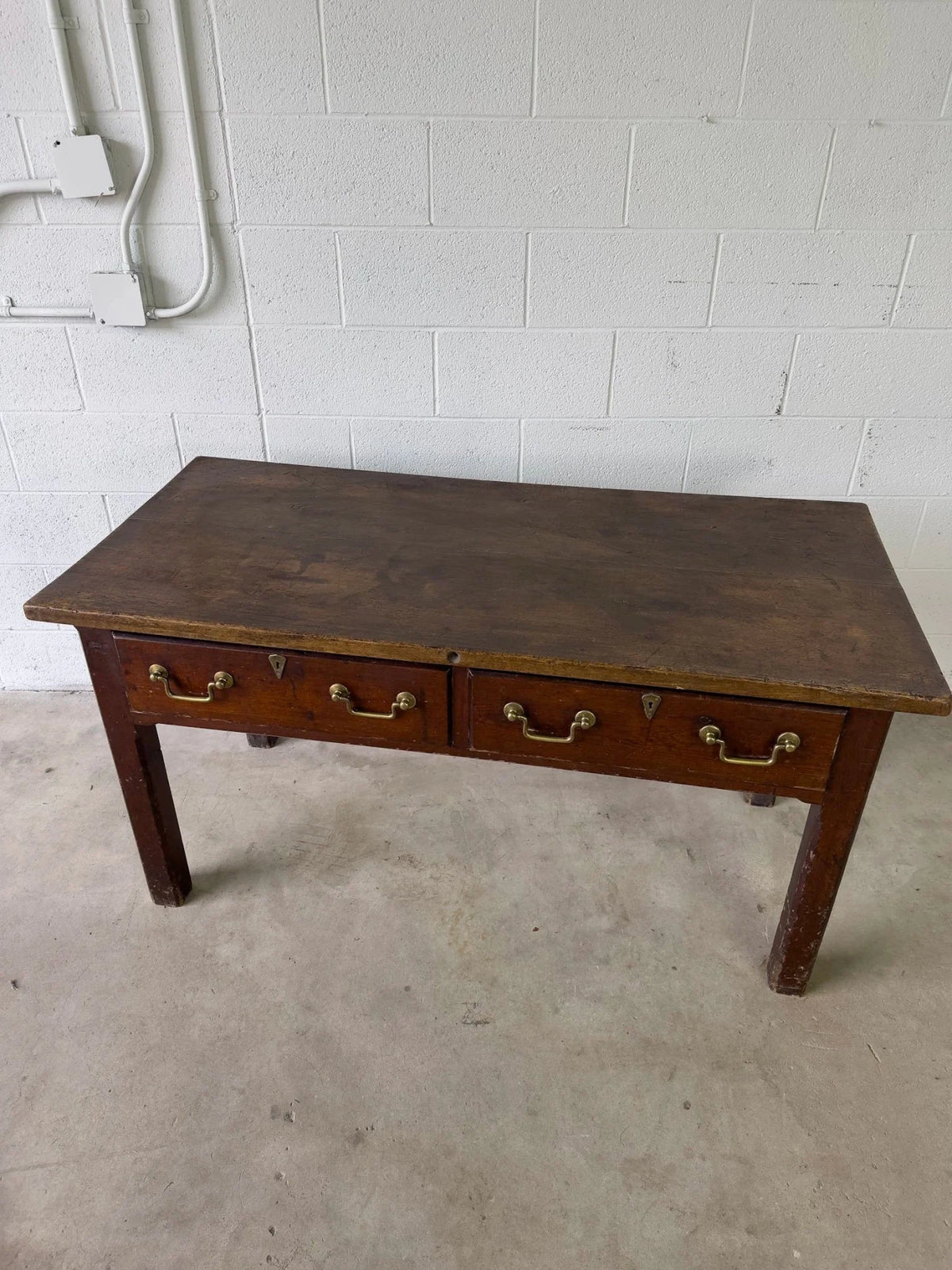 Antique English oak buffet - House on Horizon