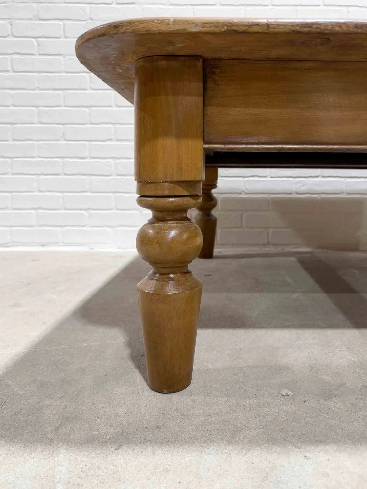 Antique English pine coffee table - House on Horizon