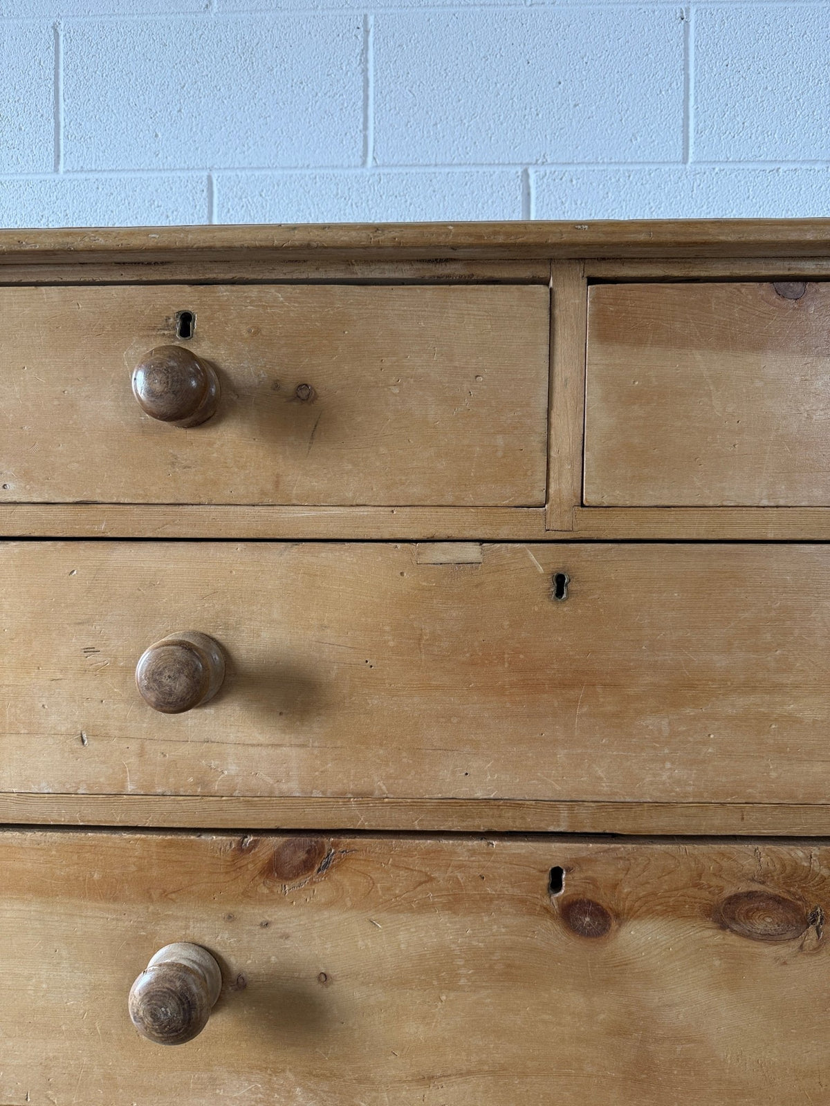 Antique English pine dresser or chest of drawers - House on Horizon
