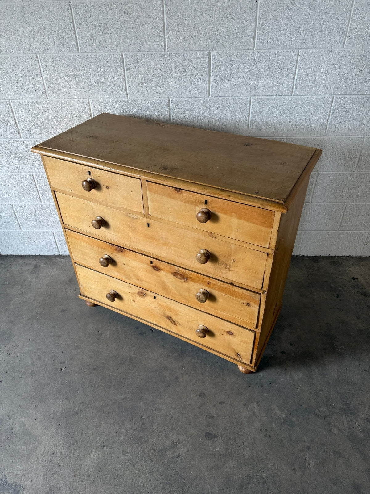 Antique English pine dresser or chest of drawers - House on Horizon