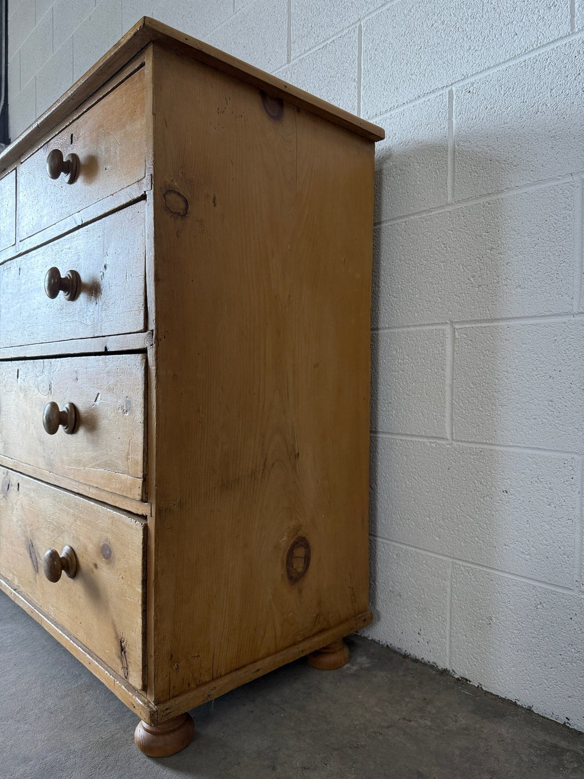 Antique English pine dresser or chest of drawers - House on Horizon