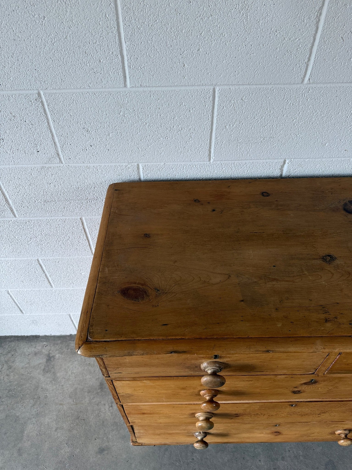 Antique English Pine dresser, two over three chest of drawers - House on Horizon