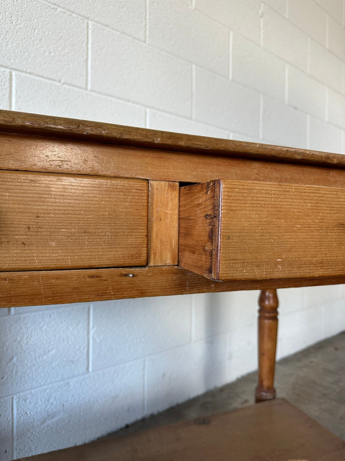 Antique English Pine Side table or Washstand - House on Horizon