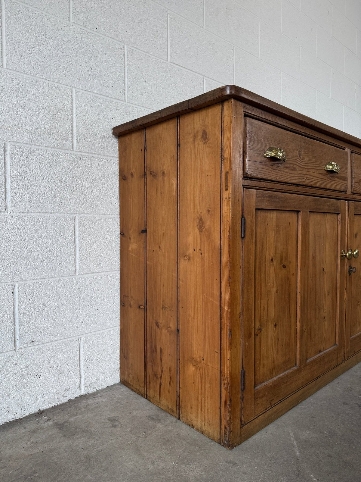 Antique English pine sideboard - House on Horizon