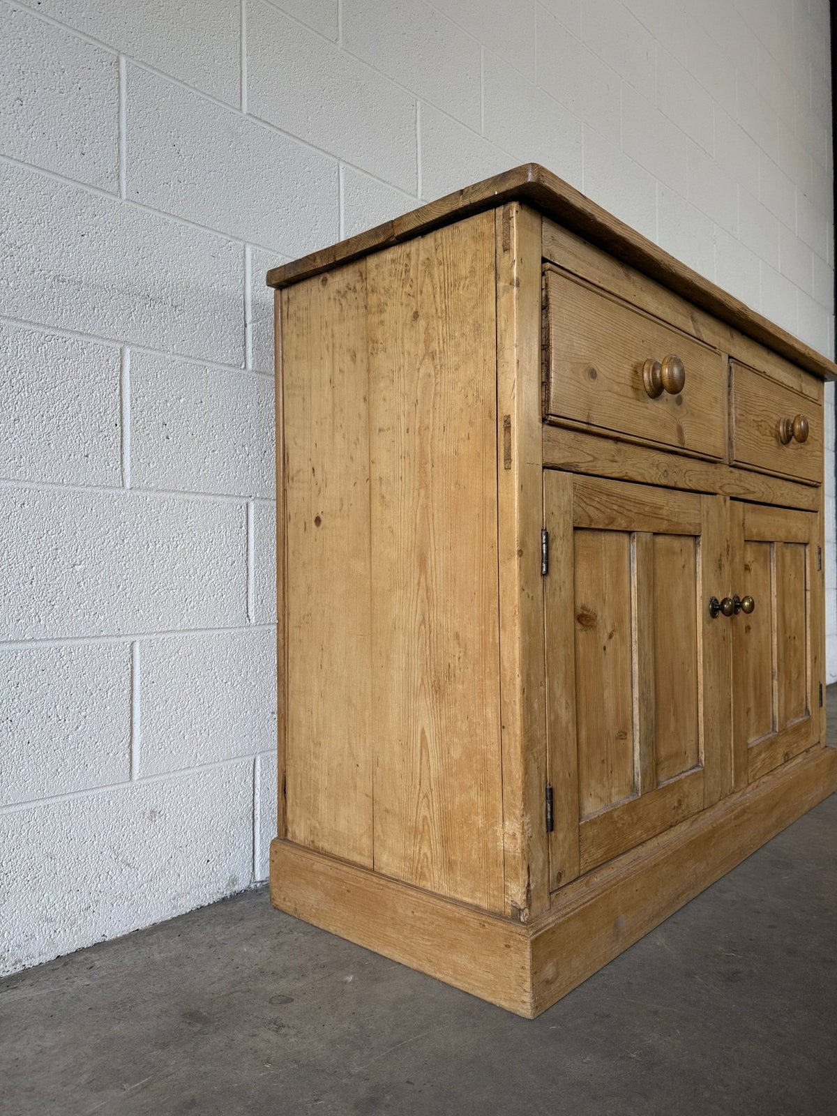 Antique English Pine Sideboard - House on Horizon
