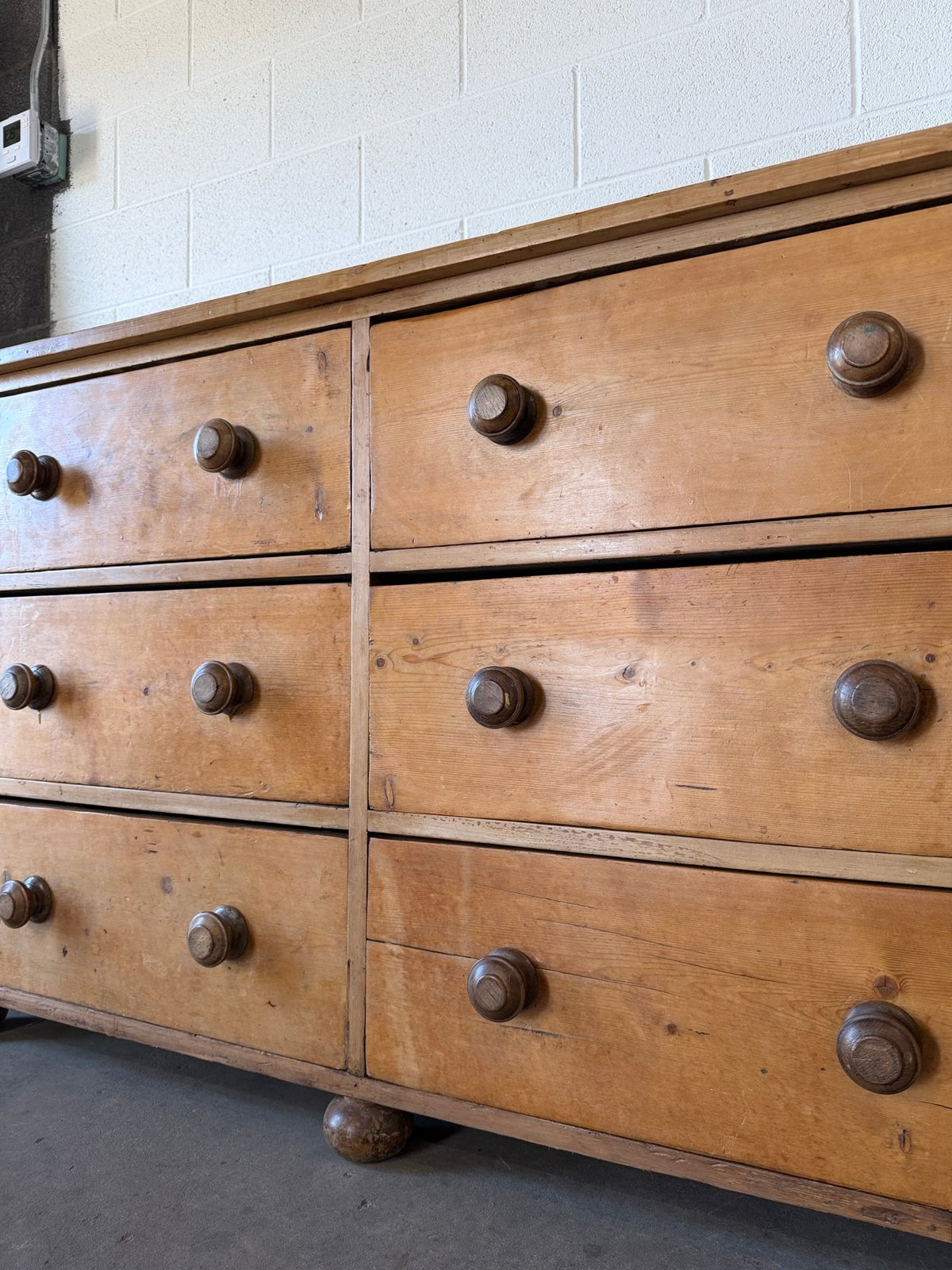 Antique English pine sideboard of incredible proportion - House on Horizon