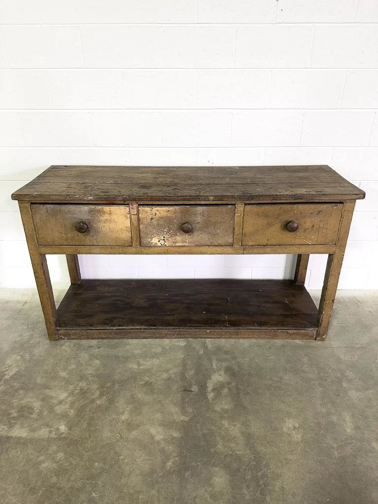Antique English potboard base or sideboard - House on Horizon