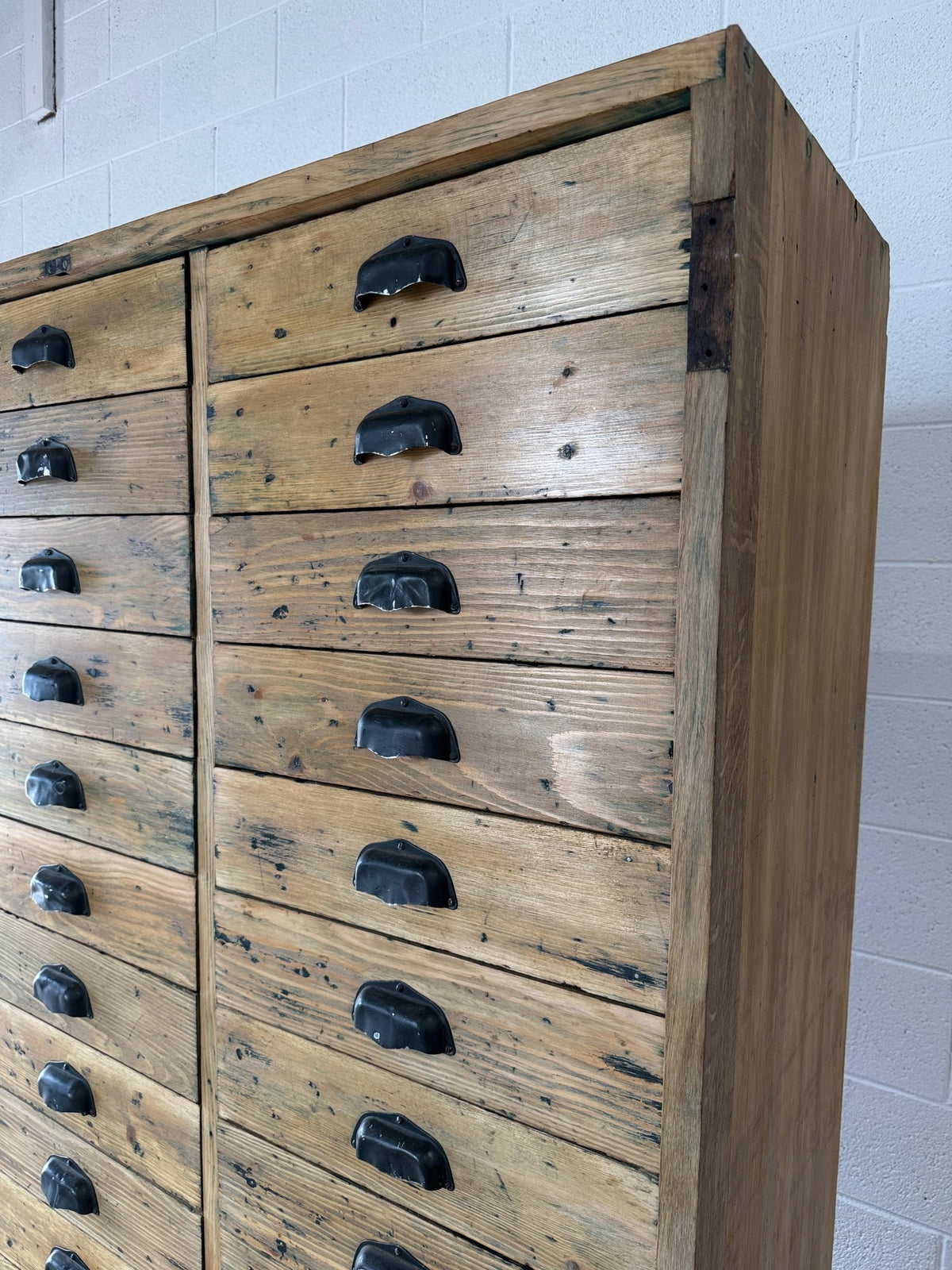 Antique European pine haberdashery - House on Horizon