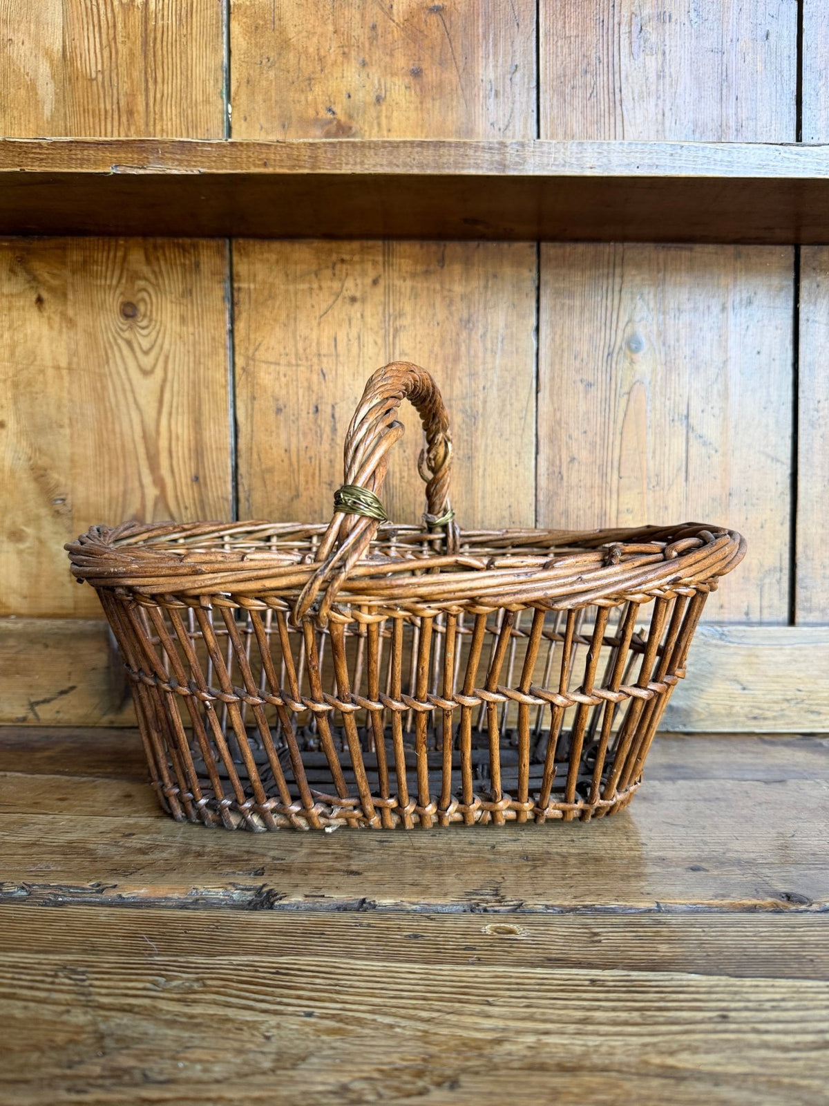 Antique French basket - House on Horizon