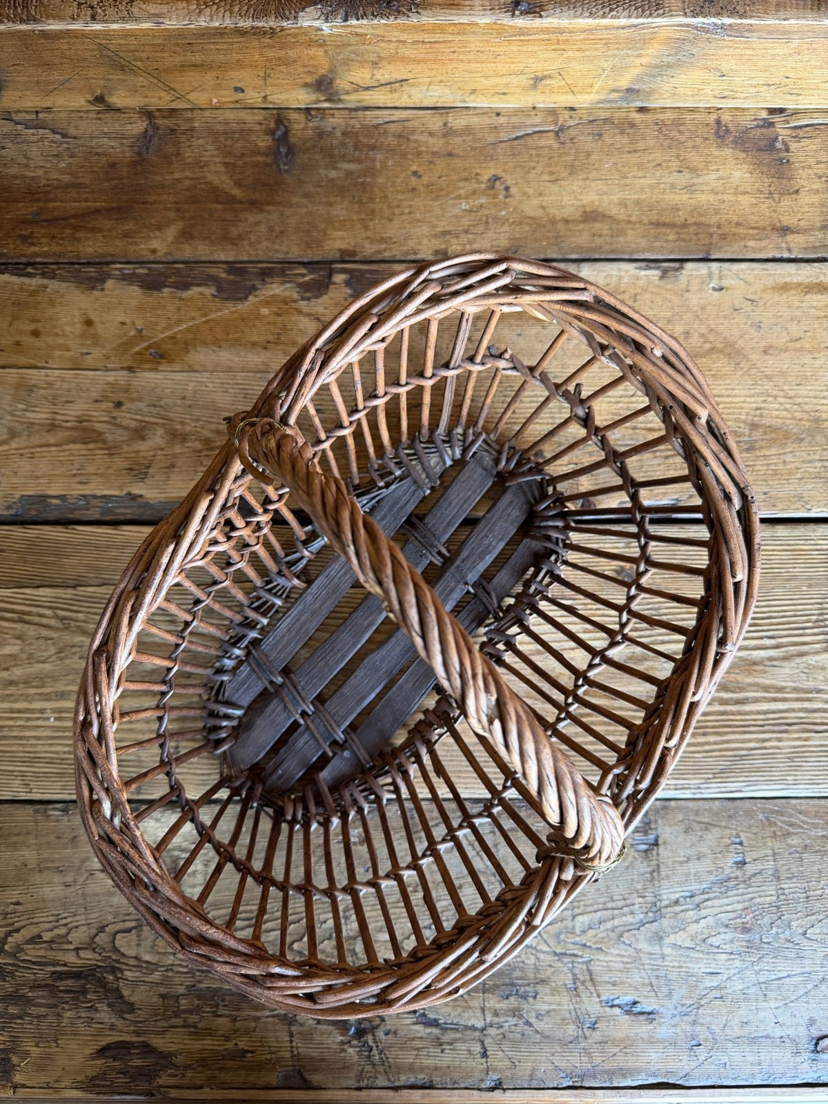 Antique French basket - House on Horizon
