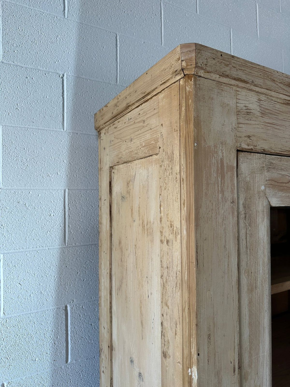 Antique French cupboard with glass door - House on Horizon