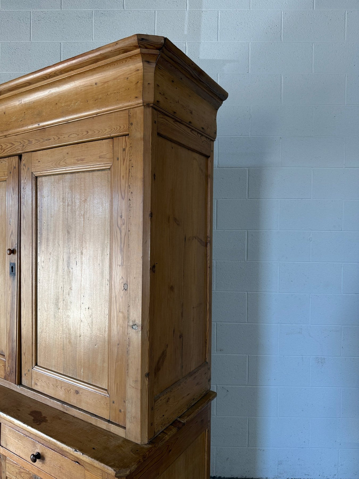 Antique French linen press - House on Horizon