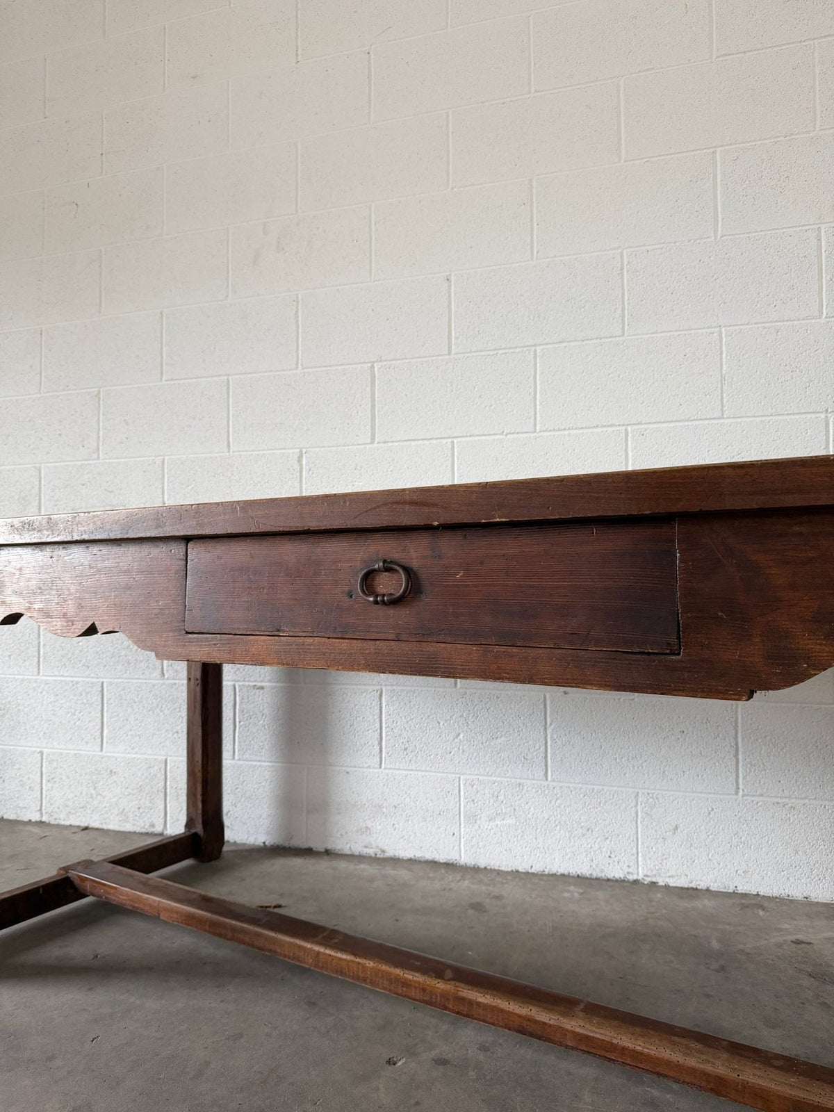 Antique French Oak Dining Table - House on Horizon
